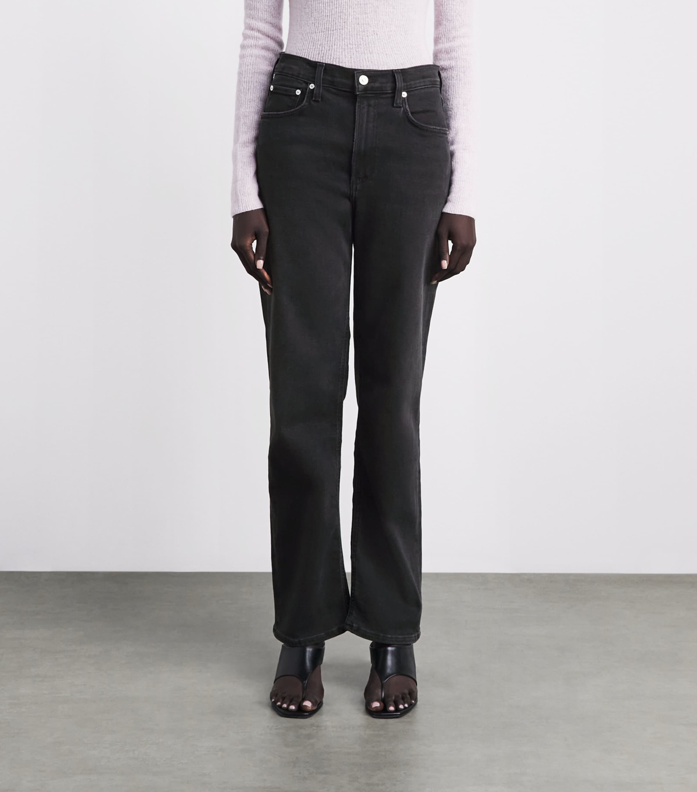Citizens of Humanity Womens Palma Straight Jeans Nebulae Image 4