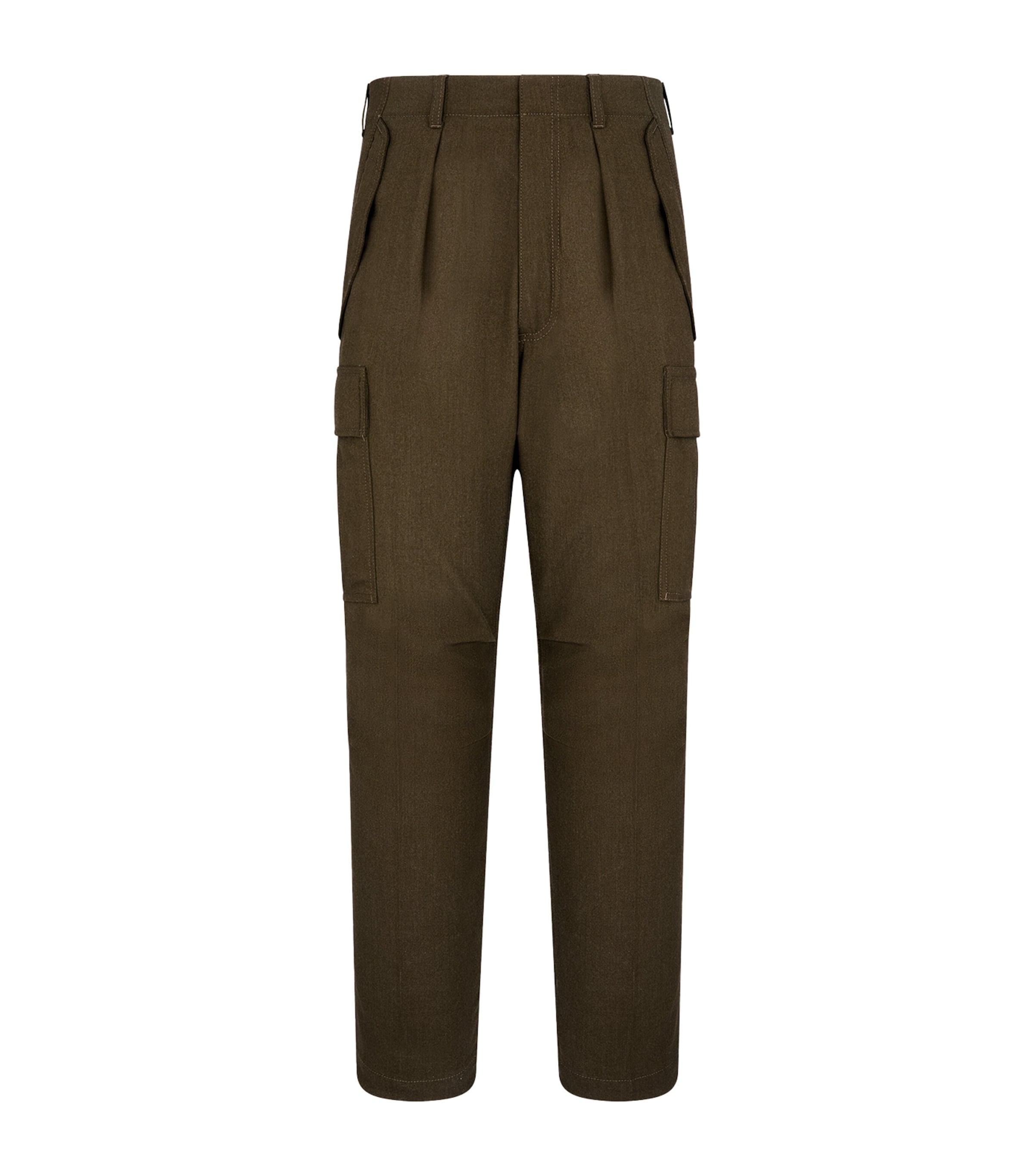 Virgin Wool-Blend Cargo Trousers GAV Image 1