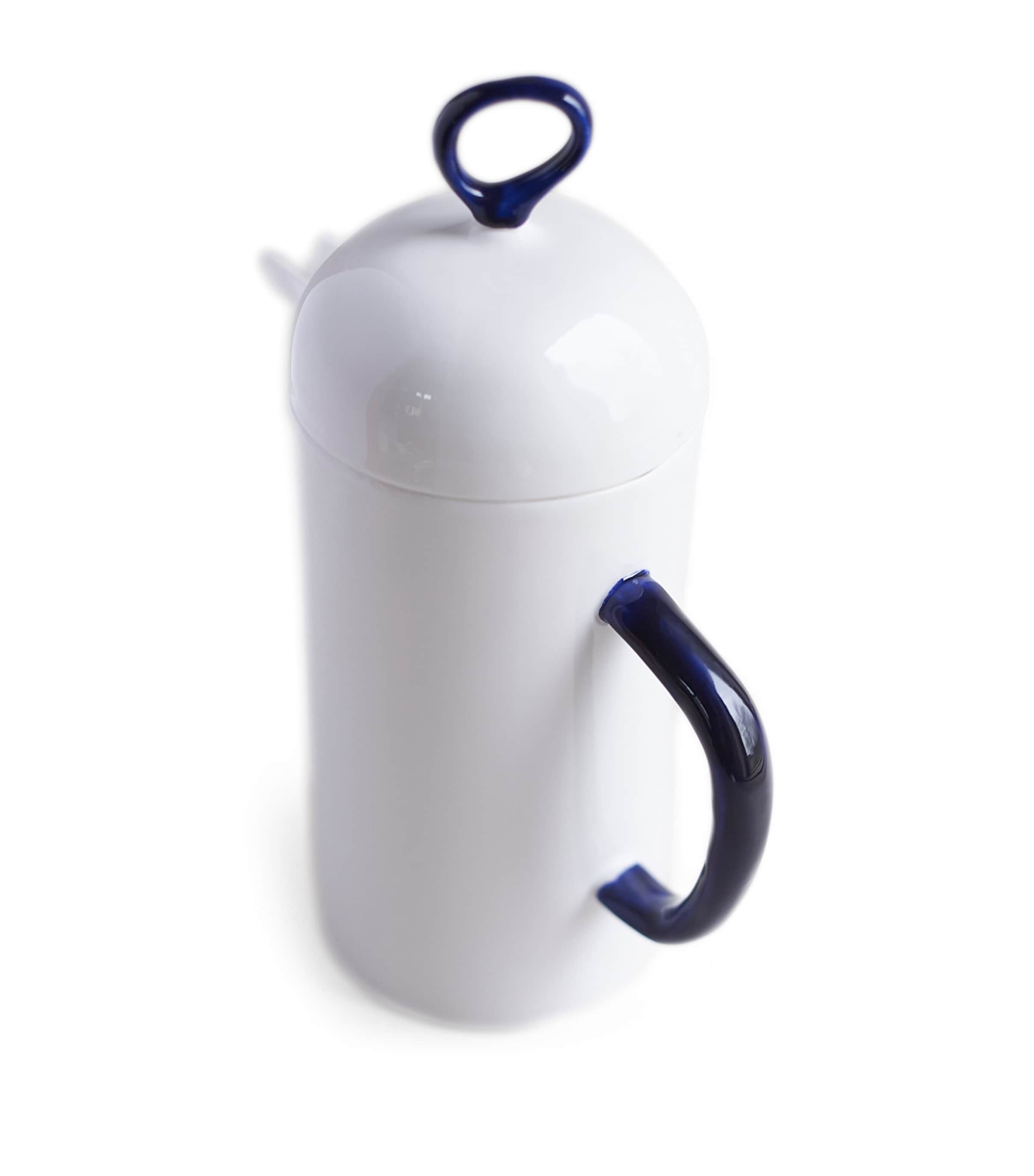 Fine Bone China Cobalt Cafetière  (1L) BLUE Image 5