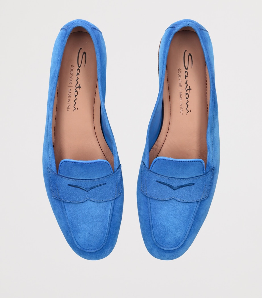 Suede Carla Loafers BLUE Image 4