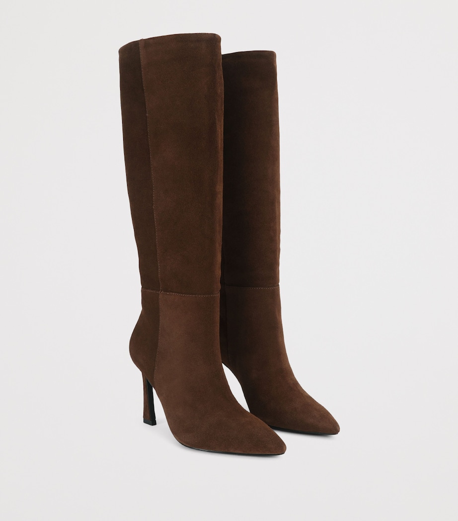 Kurt Geiger London Suede Annabel Knee-High Boots Brown Image 2
