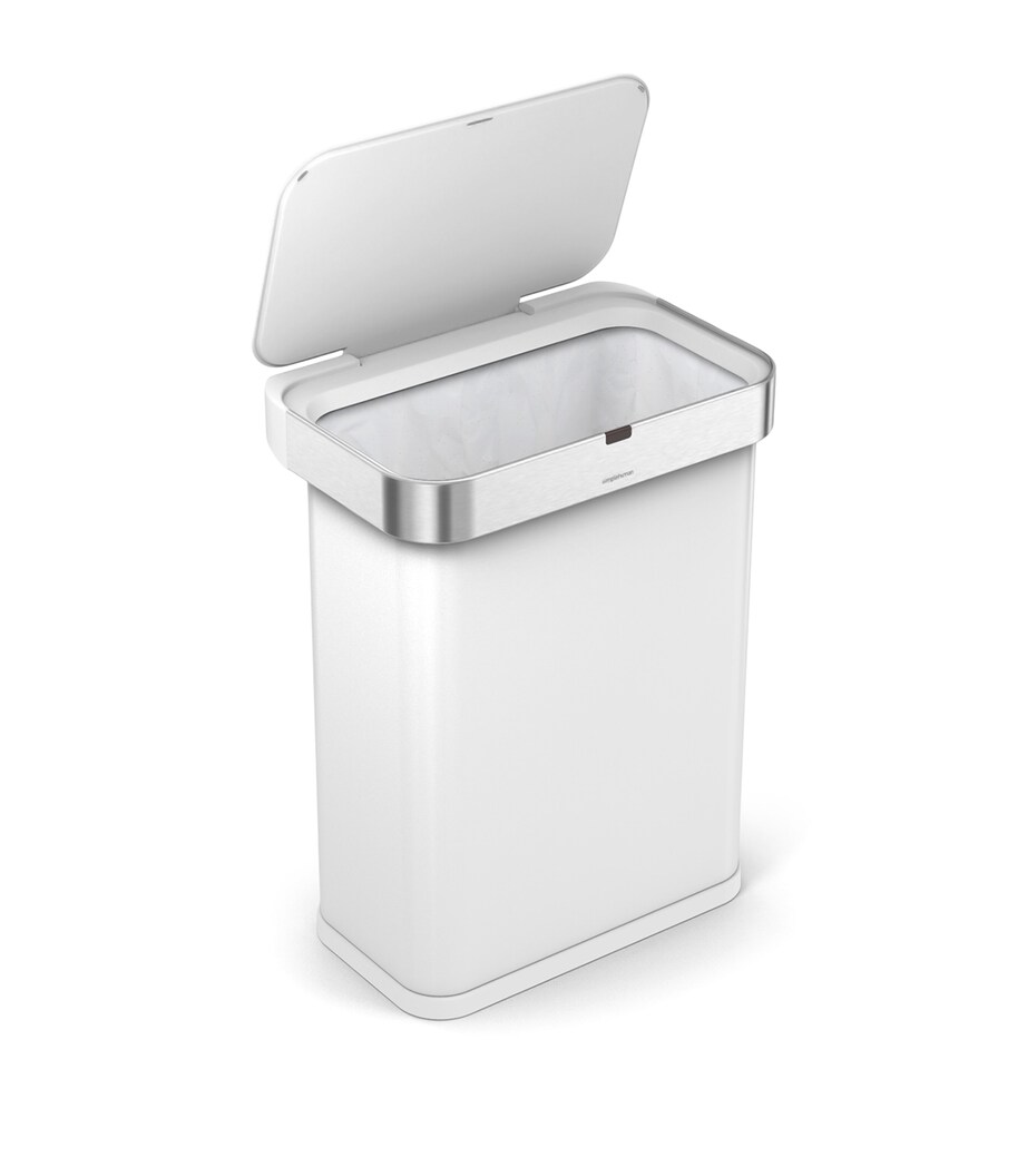 Simplehuman Rectangular Sensor Bin (58L) White Image 2