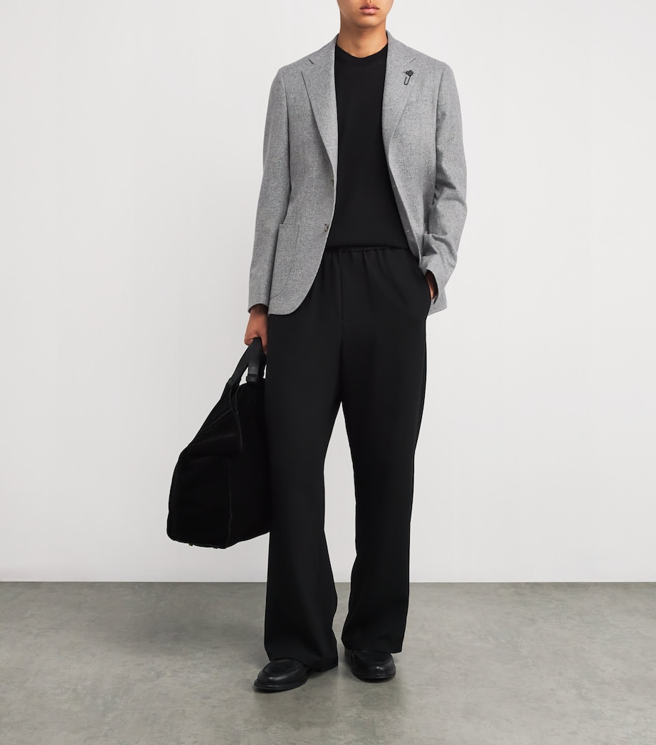 Virgin Wool-Cashmere Check Blazer 910GR Image 2