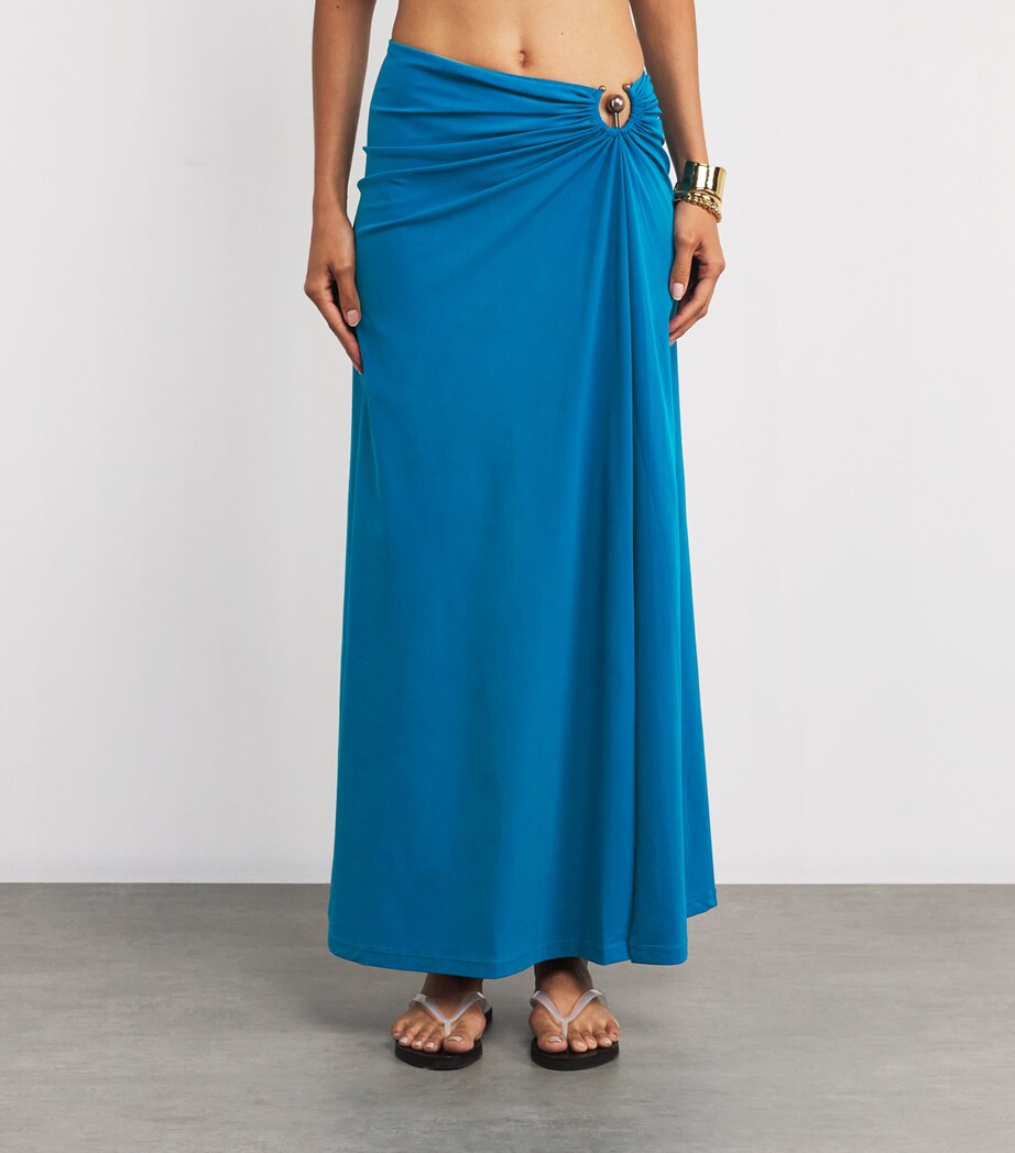 Cut-Out Orbit Maxi Skirt LAKE Image 4