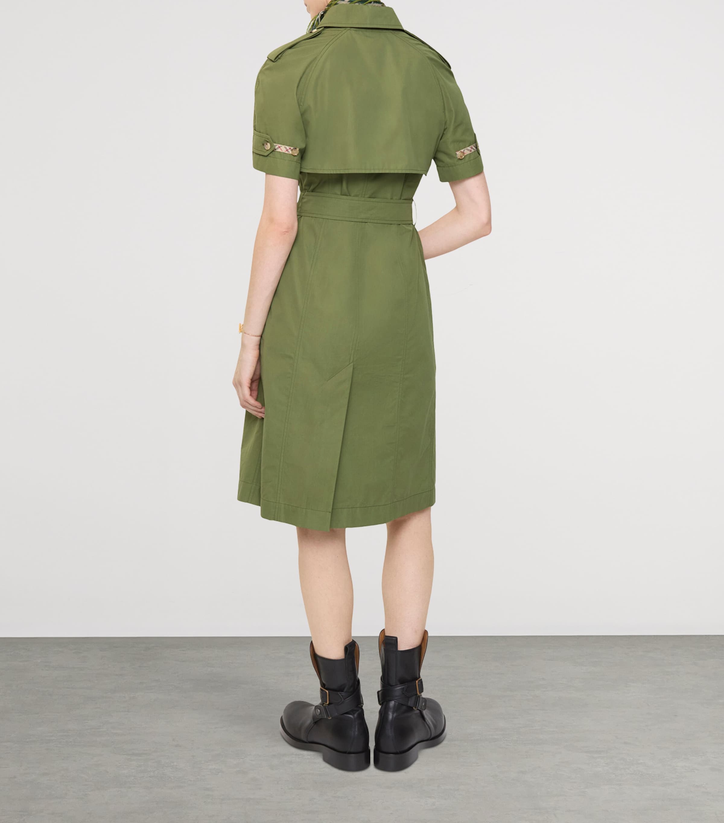 Cotton Poplin Midi Trench Dress PASTURE Image 3