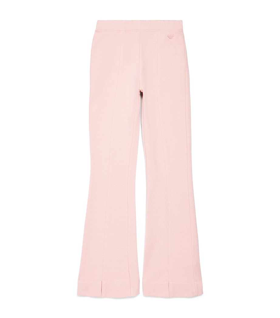 Monnalisa Knit Flared Trousers (3 Months-6 Years) Lotus Image 1