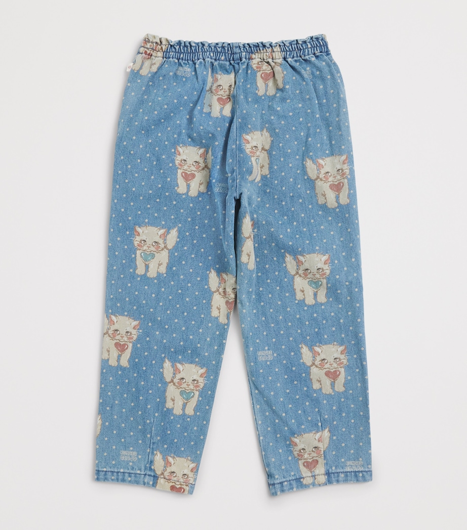 KONGES SLOJD Denim Magot Frill Trousers (9 Months-10 Years) Miao Image 2