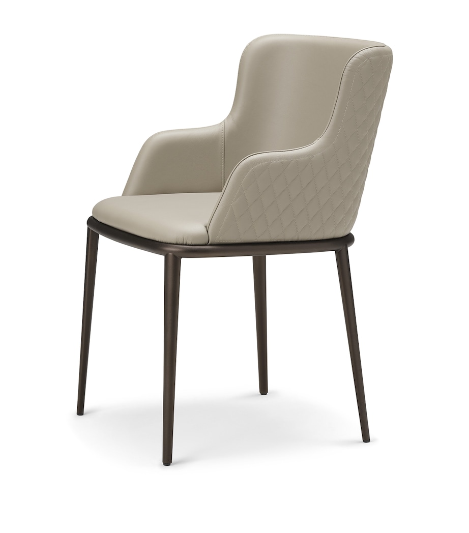 Steel and Leather Madga ML Couture Chair BRONZE Image 1