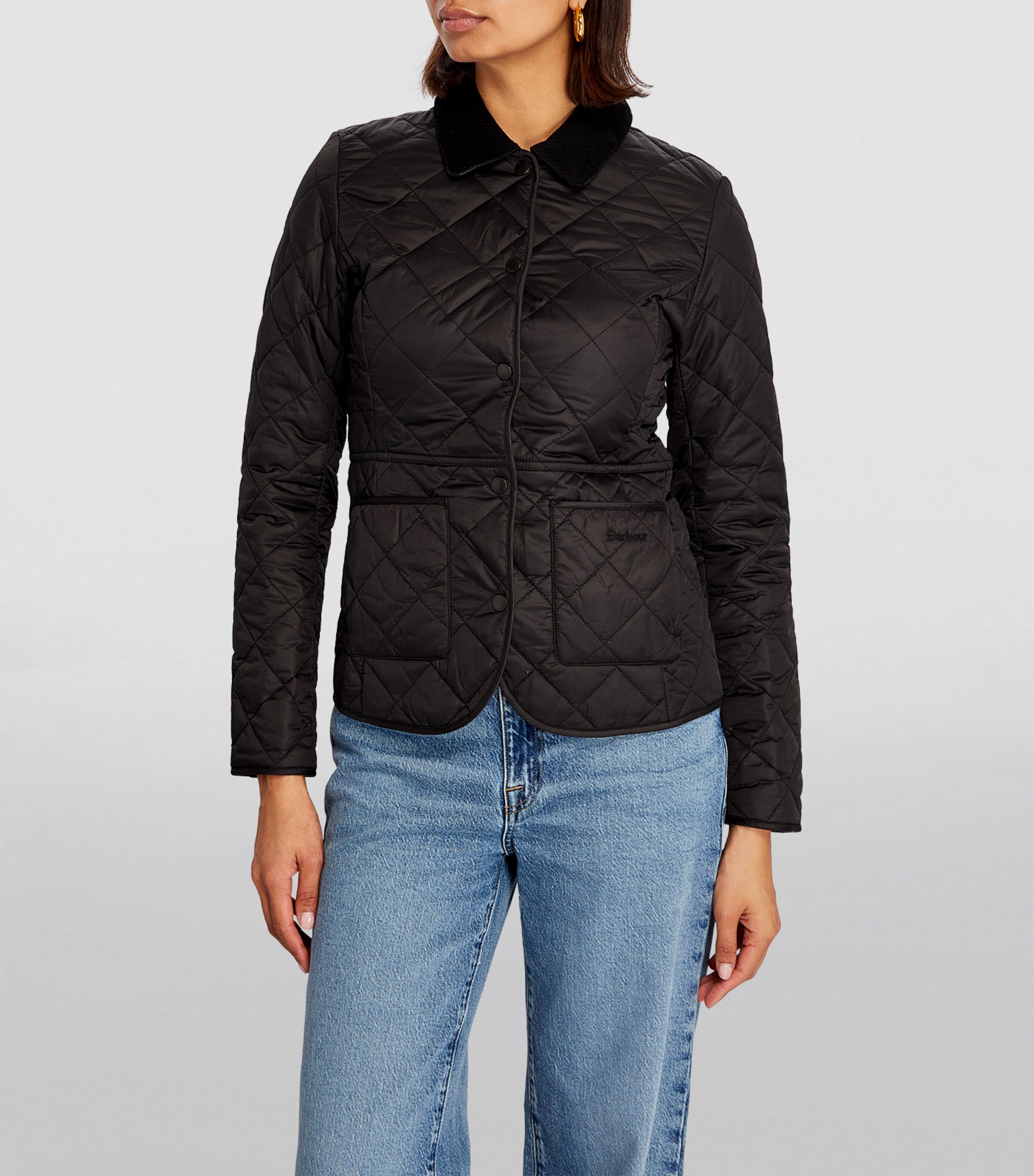 Quilted Deveron Jacket BLACK OLIVE Image 3