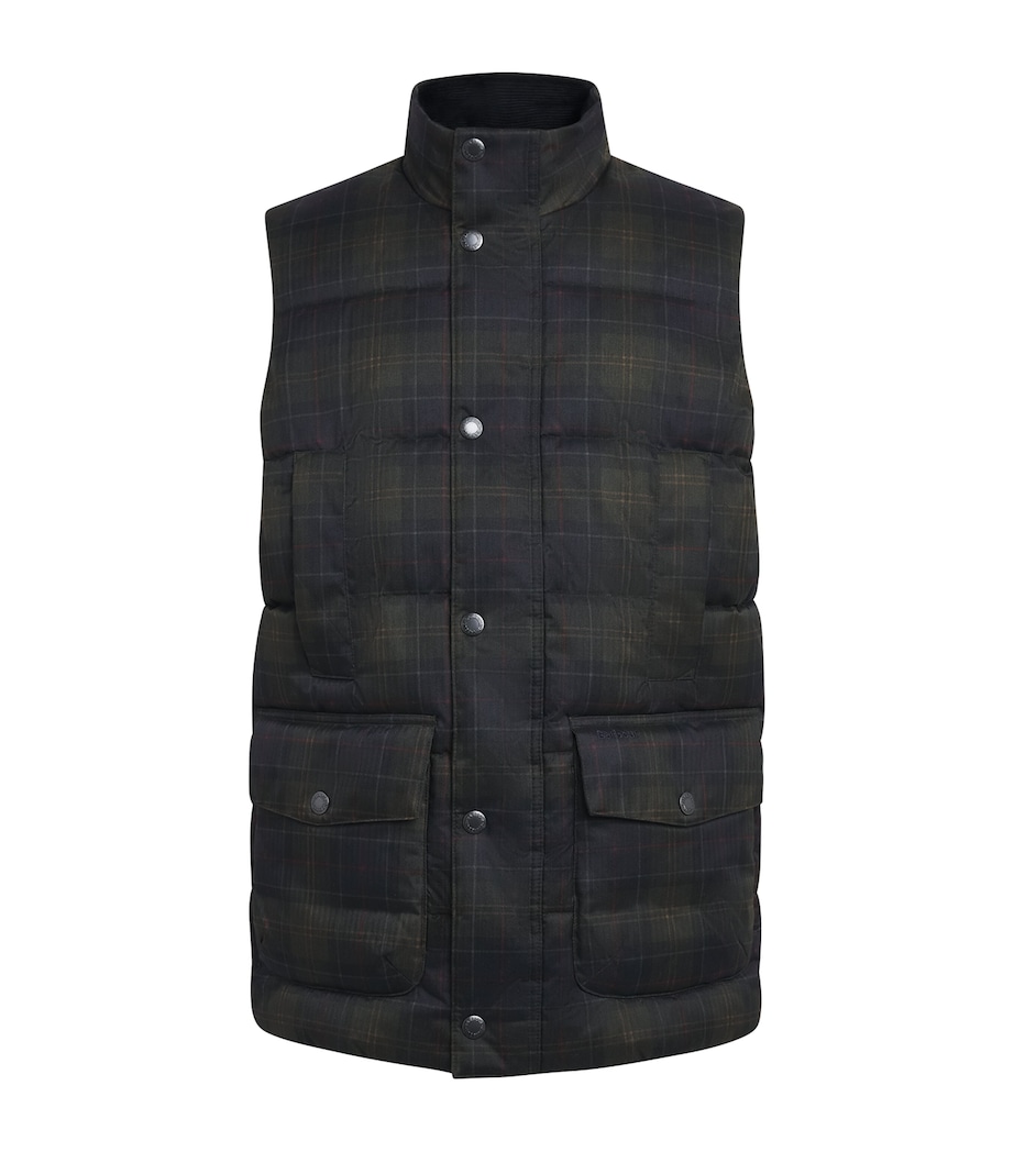 Barbour Mens Tartan Lonnen Gilet Shadow Classic Trtn Image 1