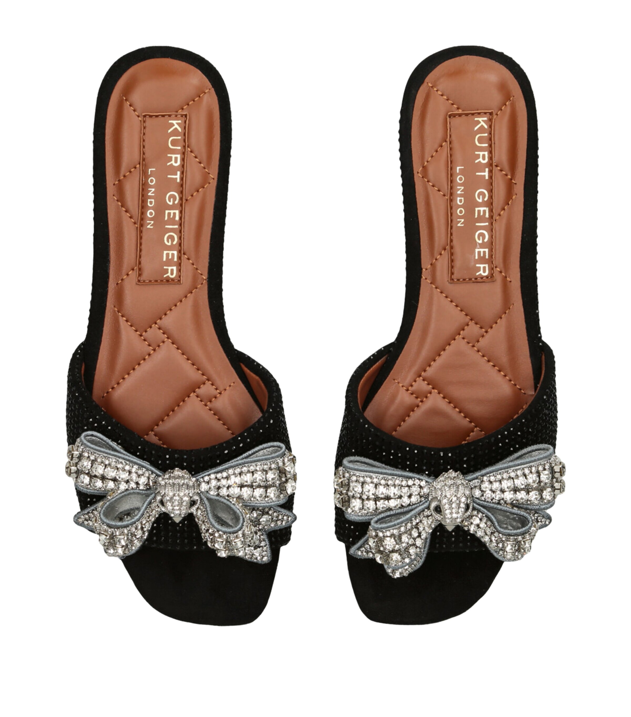 Kurt Geiger London Crystal-Embellished Bow Sandals | Harrods UK