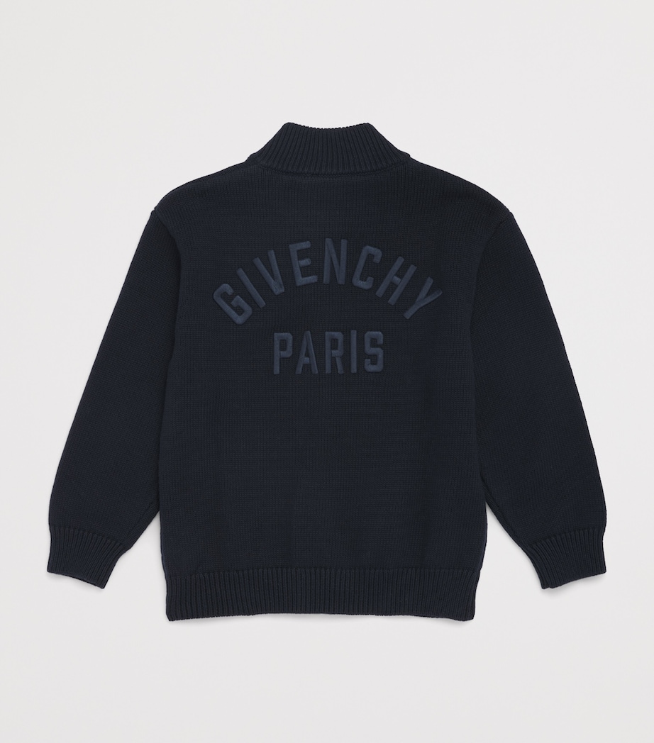 Givenchy Kids Knitted Zip-Up Cardigan (5-12+ Years) Image 2