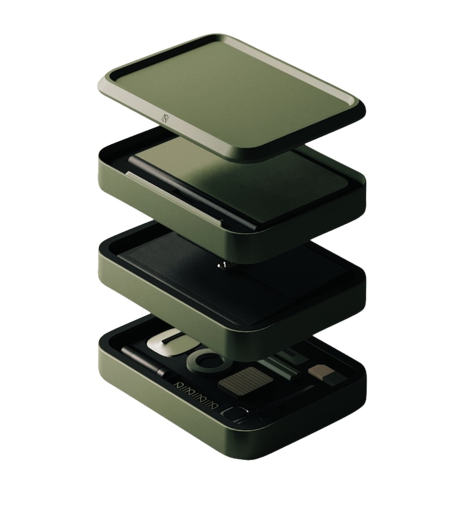 Bento Jot 3-Layer Stationary Storage Box GREEN Image 1