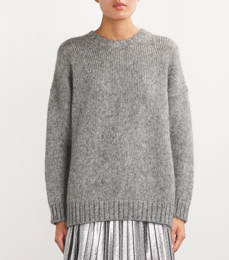Lurex-Blend Sweater SILVER Image 3
