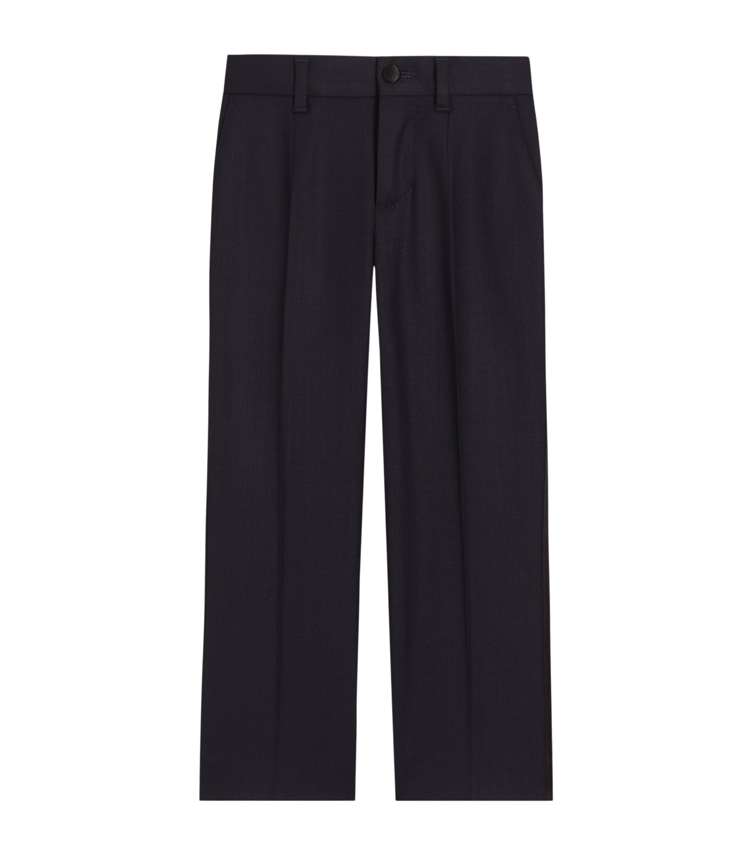 Dolce&Gabbana Kids Stretch-Wool Straight Trousers (8-14 Years) Dark Blue Image 1