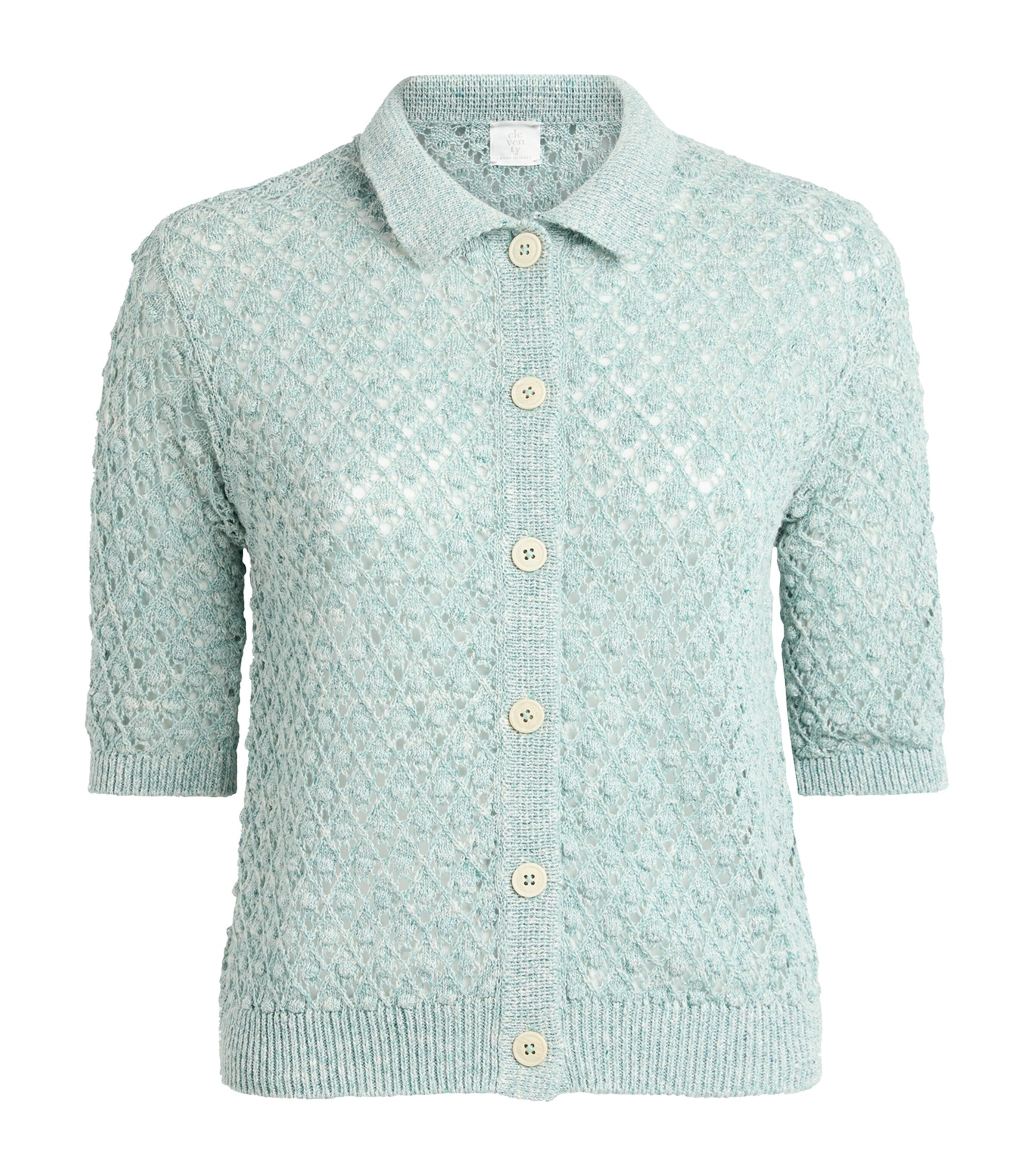 Eleventy Womens Linen-Cotton-Silk Cardigan Giada Image 1