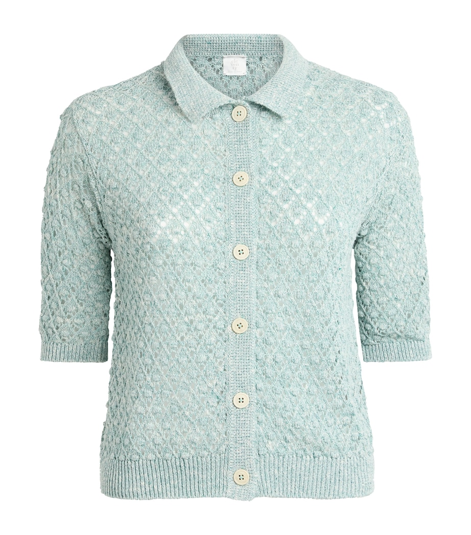 Eleventy Womens Linen-Cotton-Silk Cardigan Giada Image 1
