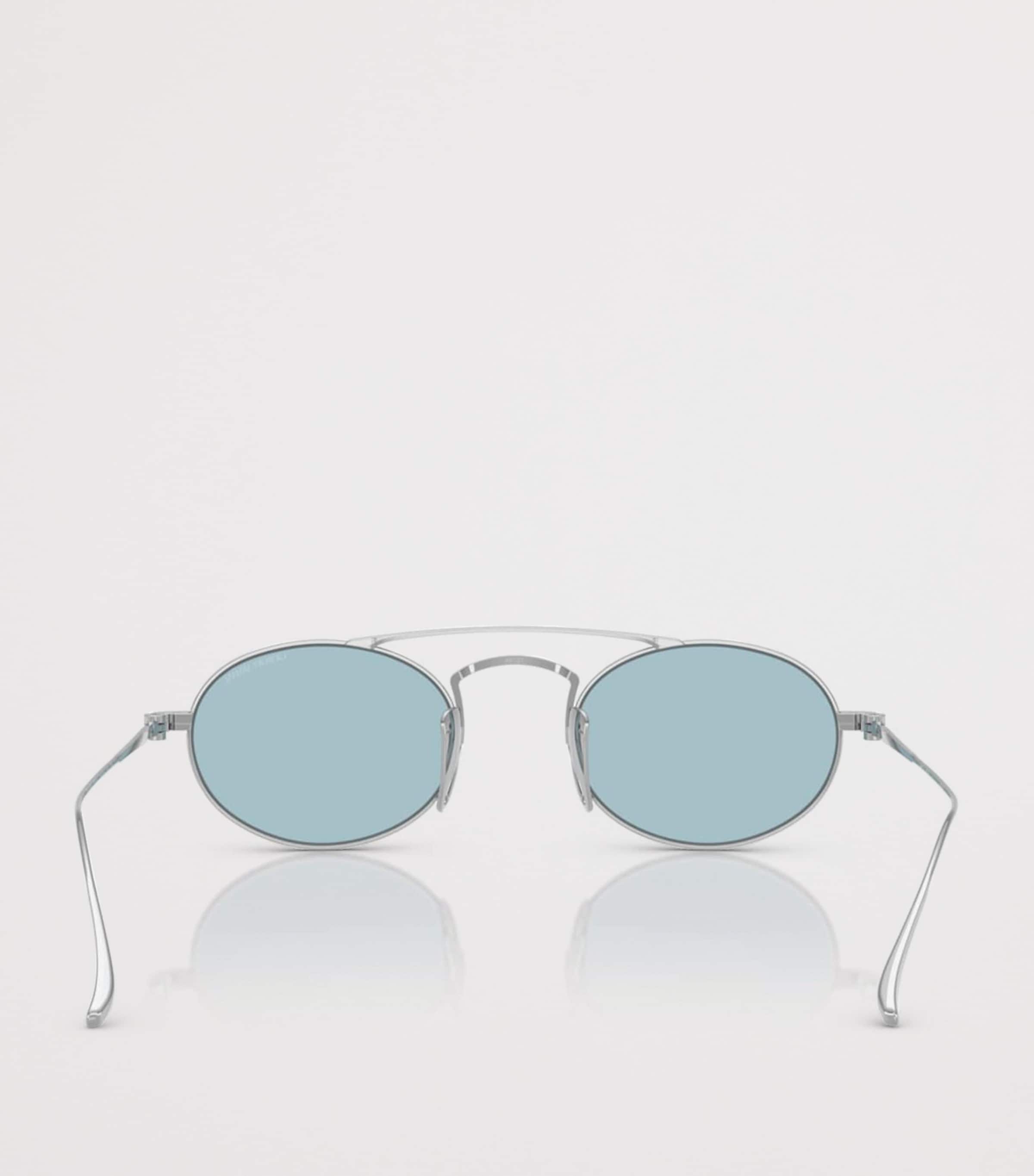 Giorgio Armani Titanium Oval Sunglasses Image 4
