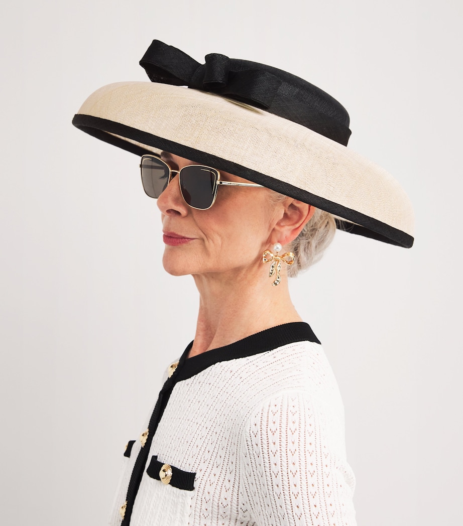 Bow-Detail Hat NATURAL/BLACK Image 3