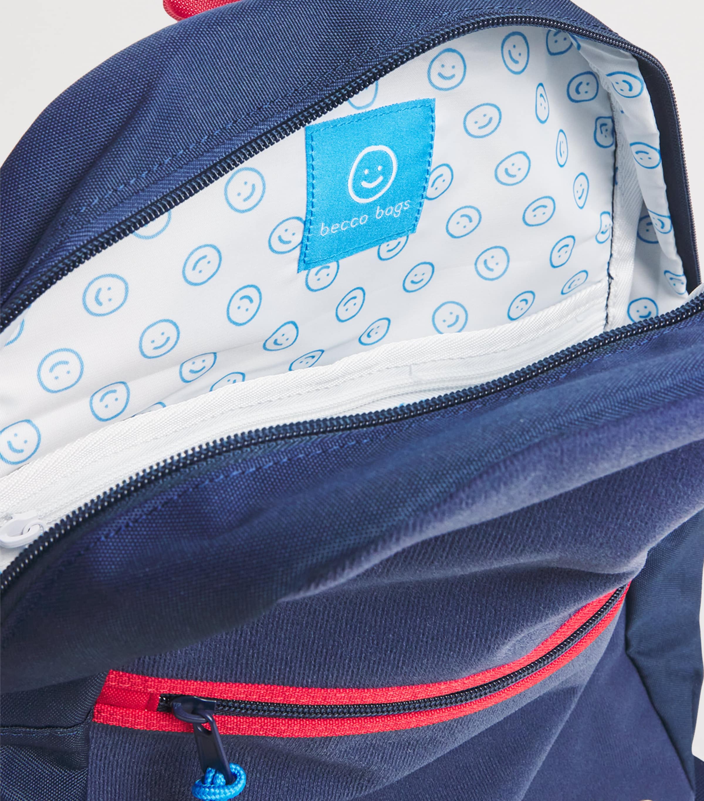 Small Backpack NAVY/RED Image 3