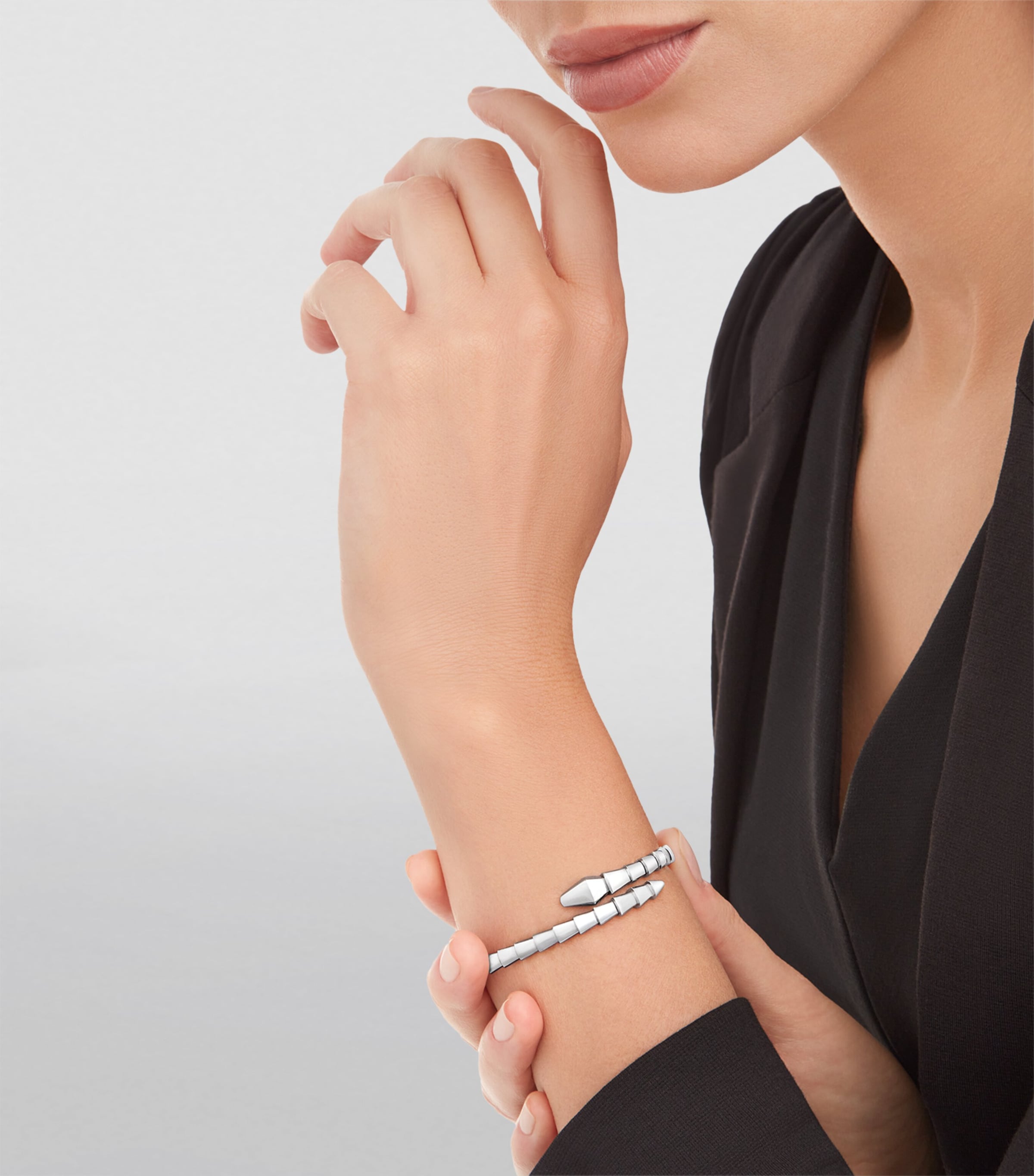 White Gold Serpenti Viper Bracelet WHITE GOLD Image 3