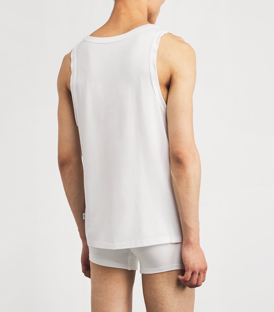 Modal-Blend Body Tank Top WHITE Image 3