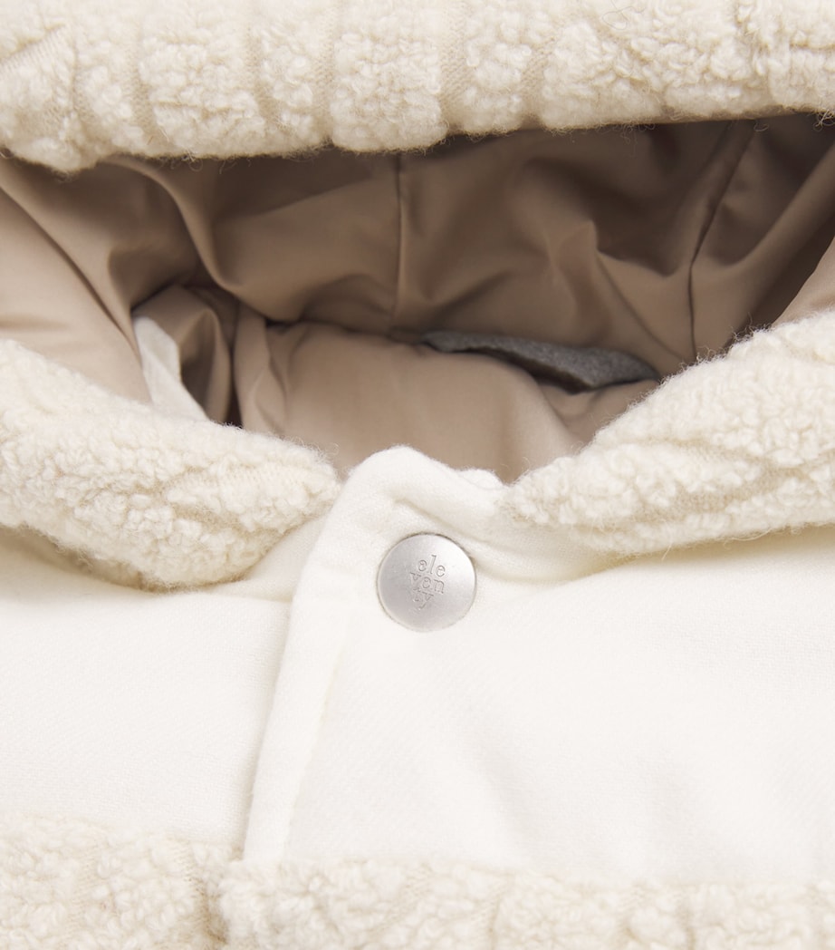 Wool-Blend Fleece Puffer Coat (2-16 Years) 101BGIVORY/BEIGE Image 4