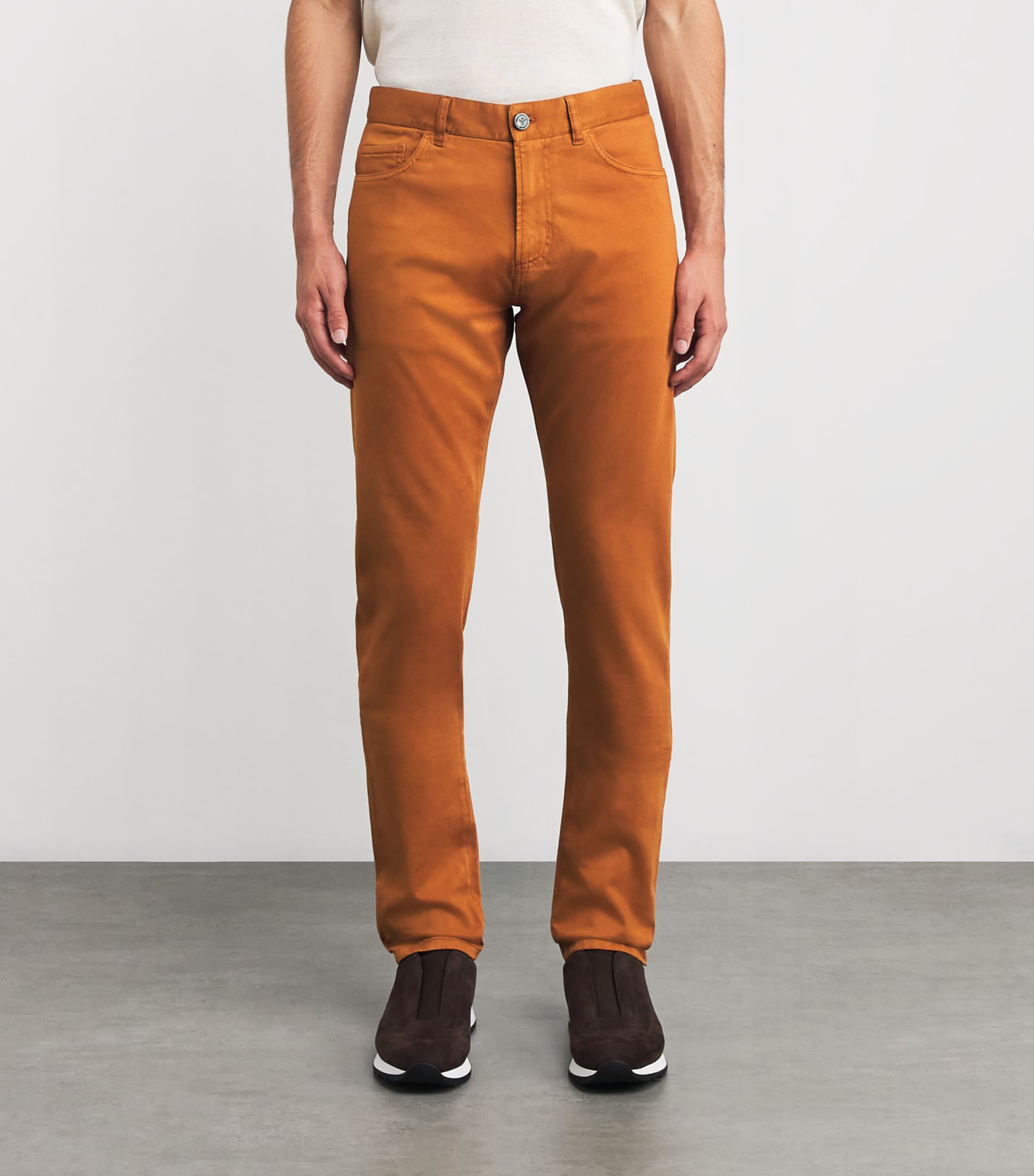 Stretch Cotton-Cashmere Slim Jeans 240 Image 3