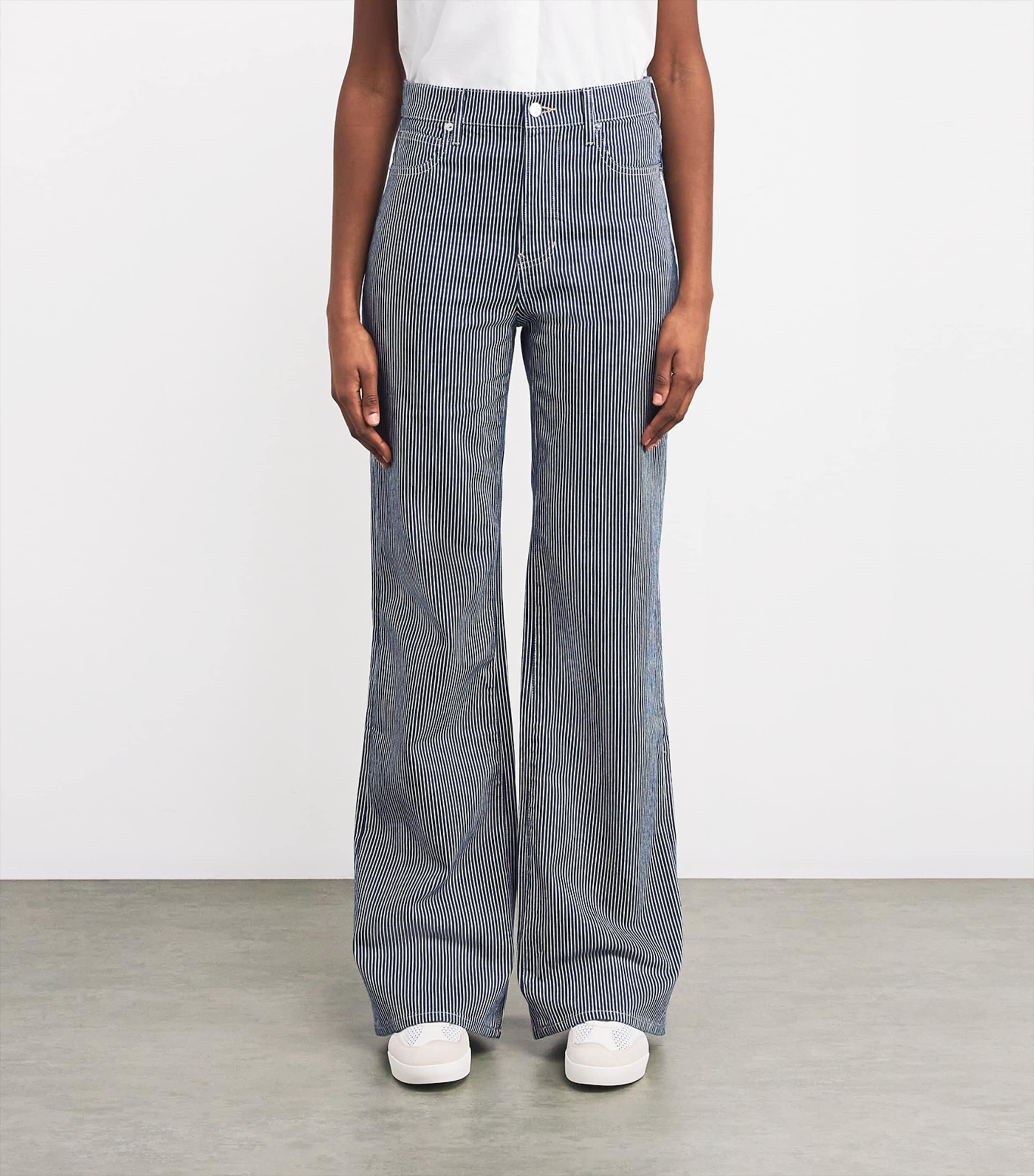 Crosbie Striped Wide-Leg Jeans SOLISTICE STRIPE Image 3