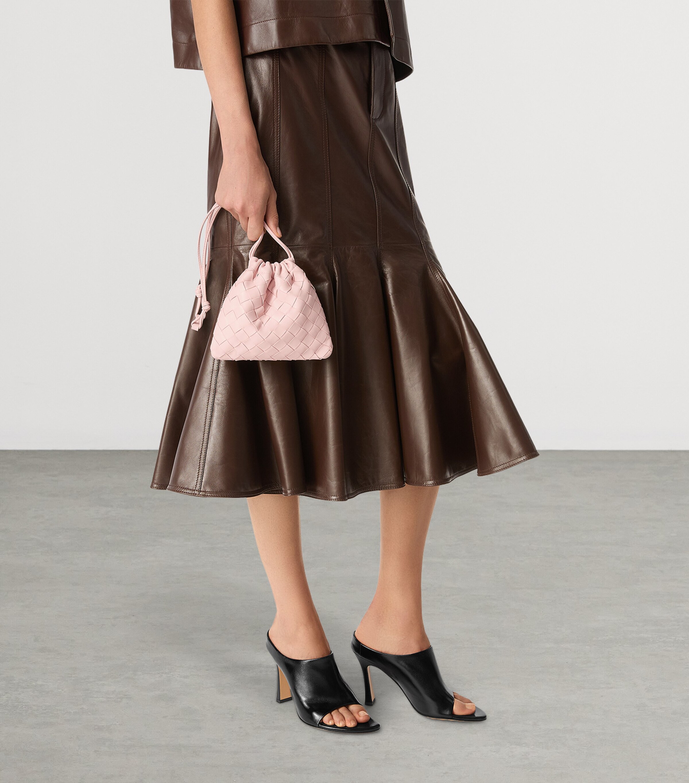 Small Leather Dustbag Clutch Bag 6850 Image 2