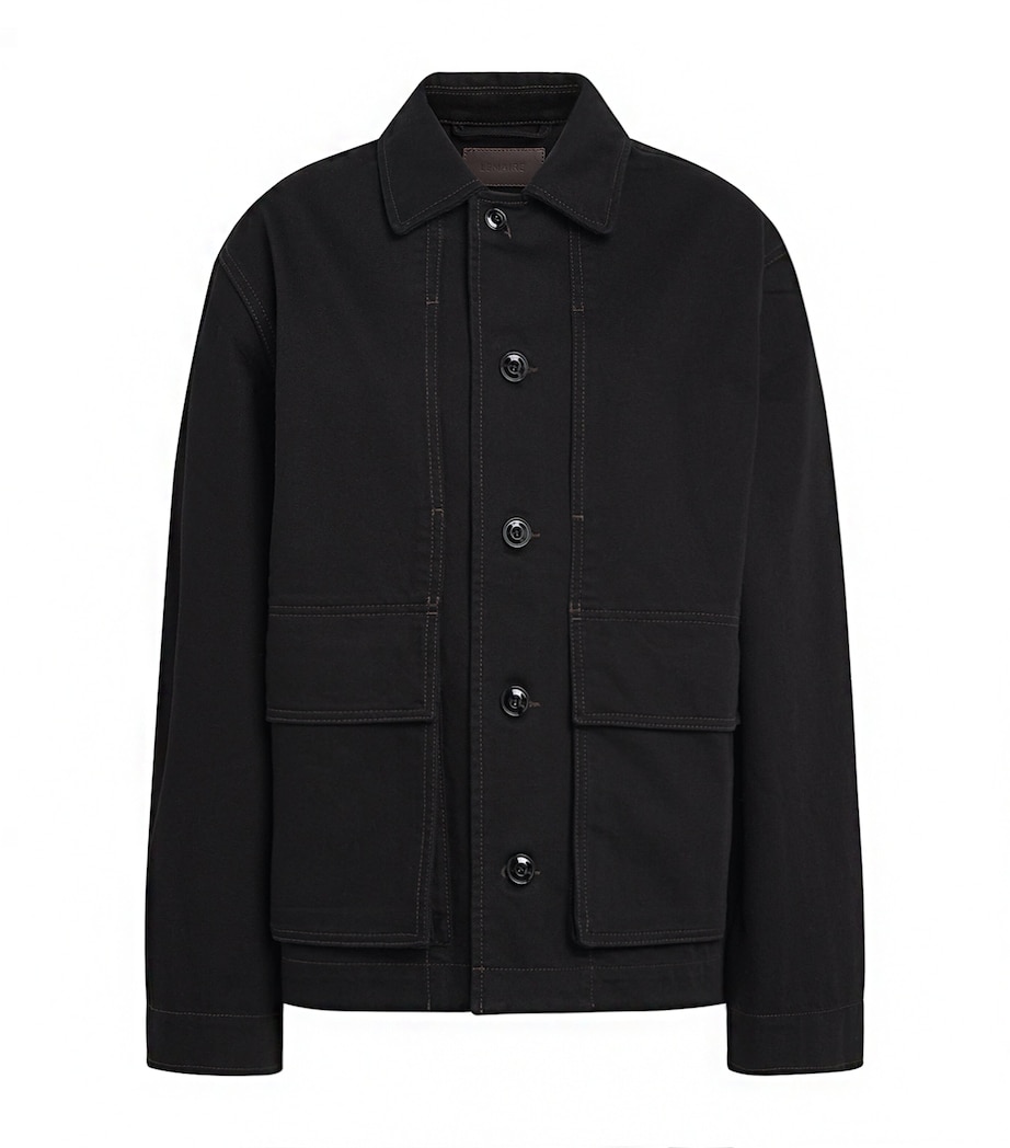 Lemaire Womens Boxy Denim Jacket Black Image 1