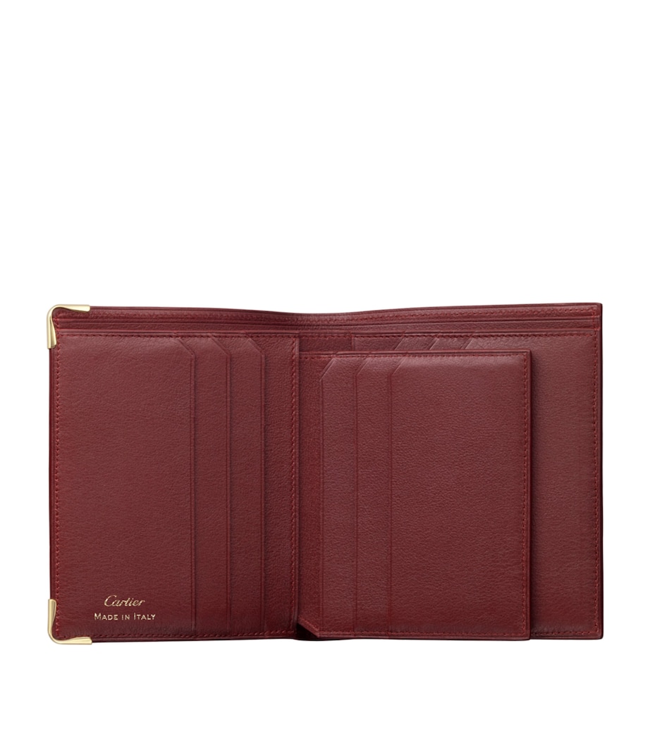 Leather Must de Cartier Wallet BURGUNDY Image 4