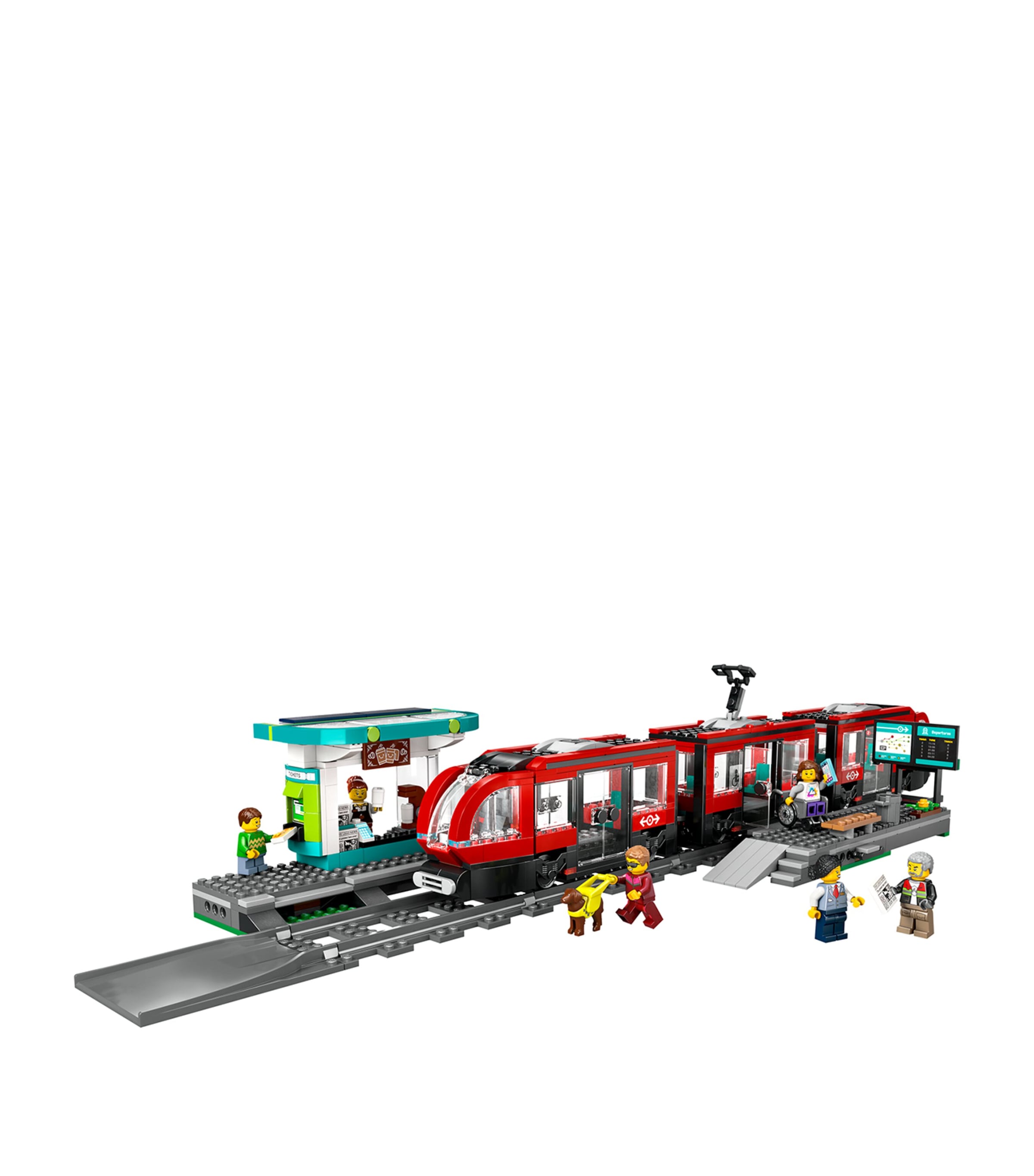 Lego City Downtown Tram and Station Building Toy Set 60423 Image 2