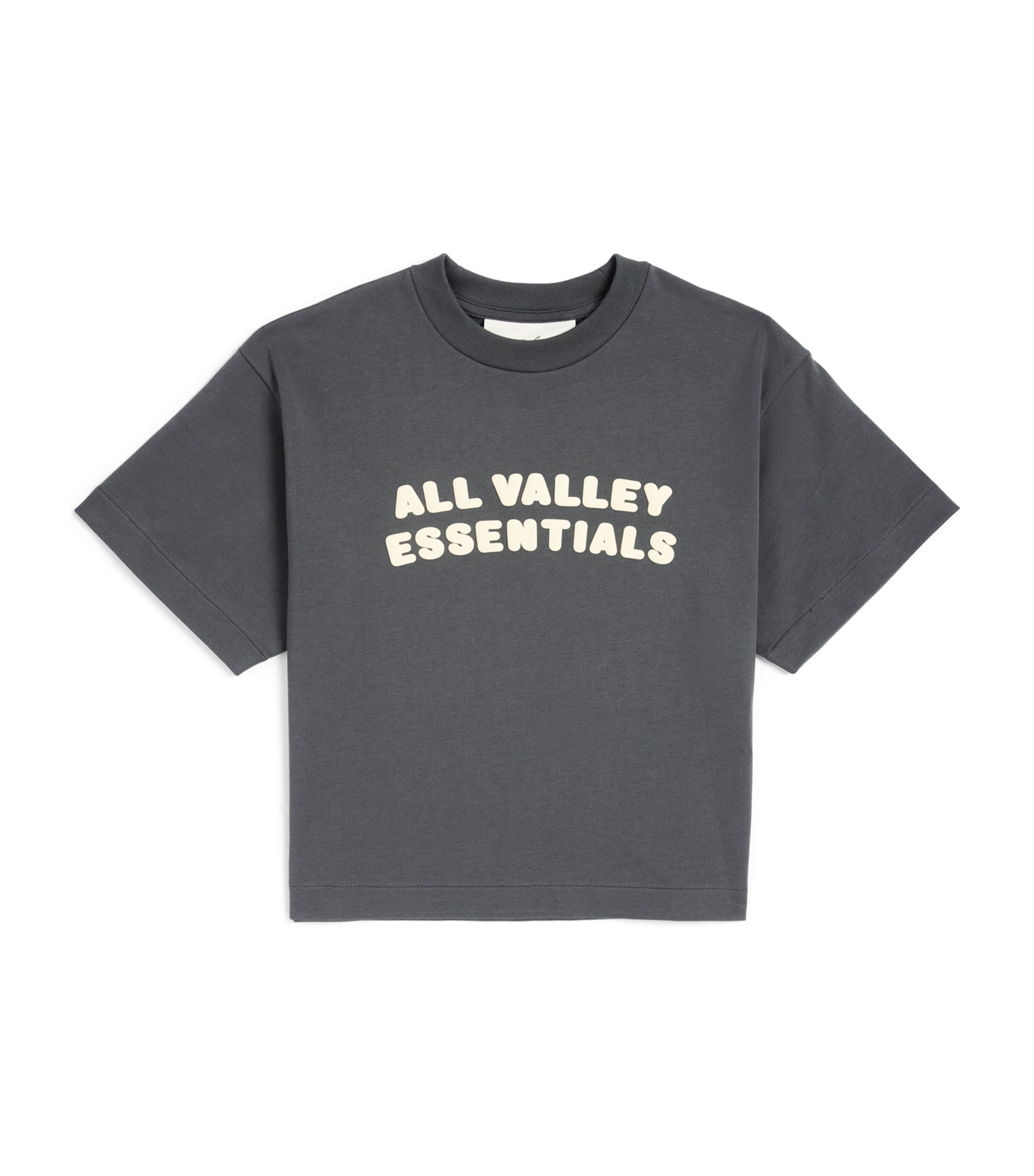 FEAR OF GOD ESSENTIALS KIDS All Valley Logo T-Shirt (2-14 Years) Grey Image 1