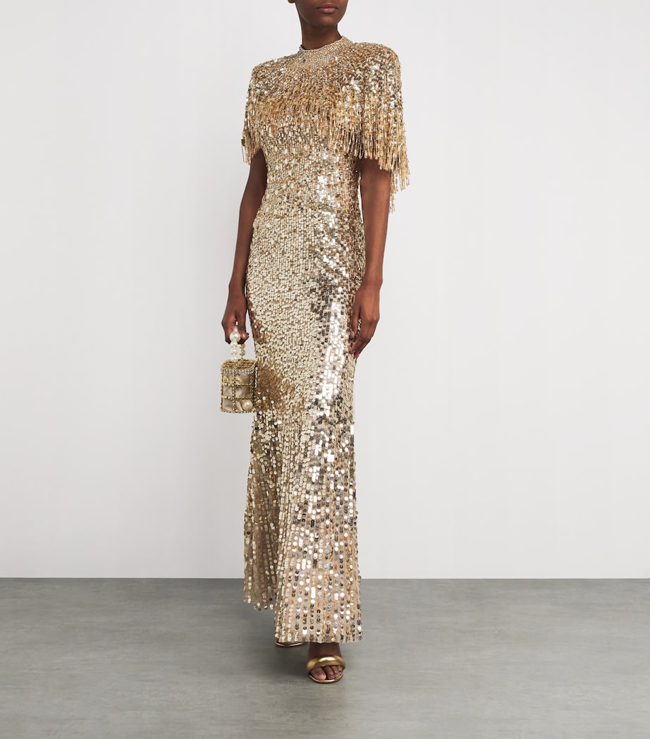 Beaded Chantelle Cape 2120 CSHMRE T G BDNG Image 2