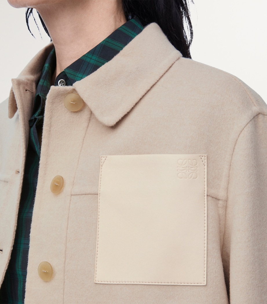 Wool-Cashmere Workwear Jacket LIGHT BEIGE MELANGE Image 5