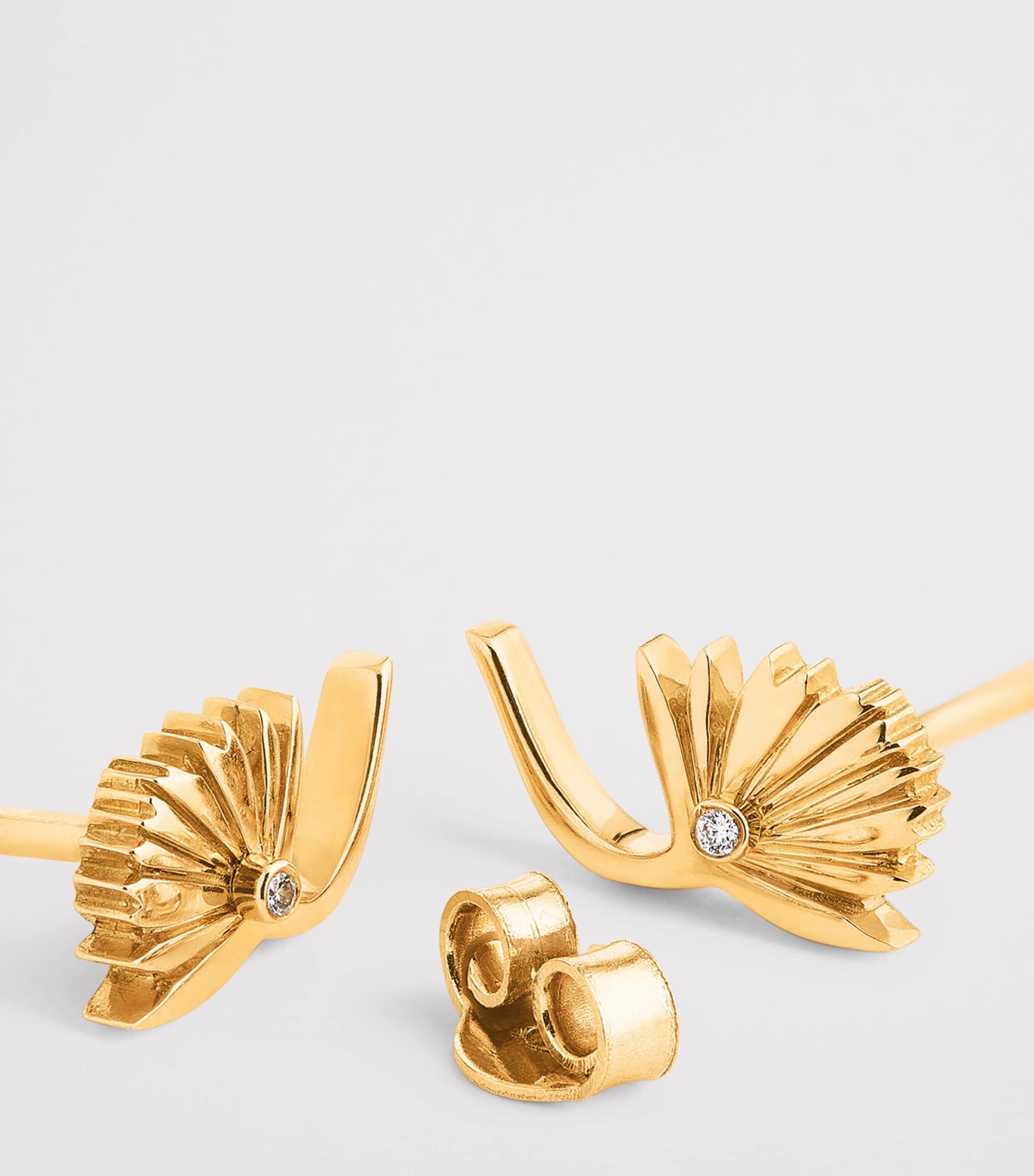 Yellow Gold and Diamond Psychedeliah Stud Earrings YELLOW GOLD Image 5