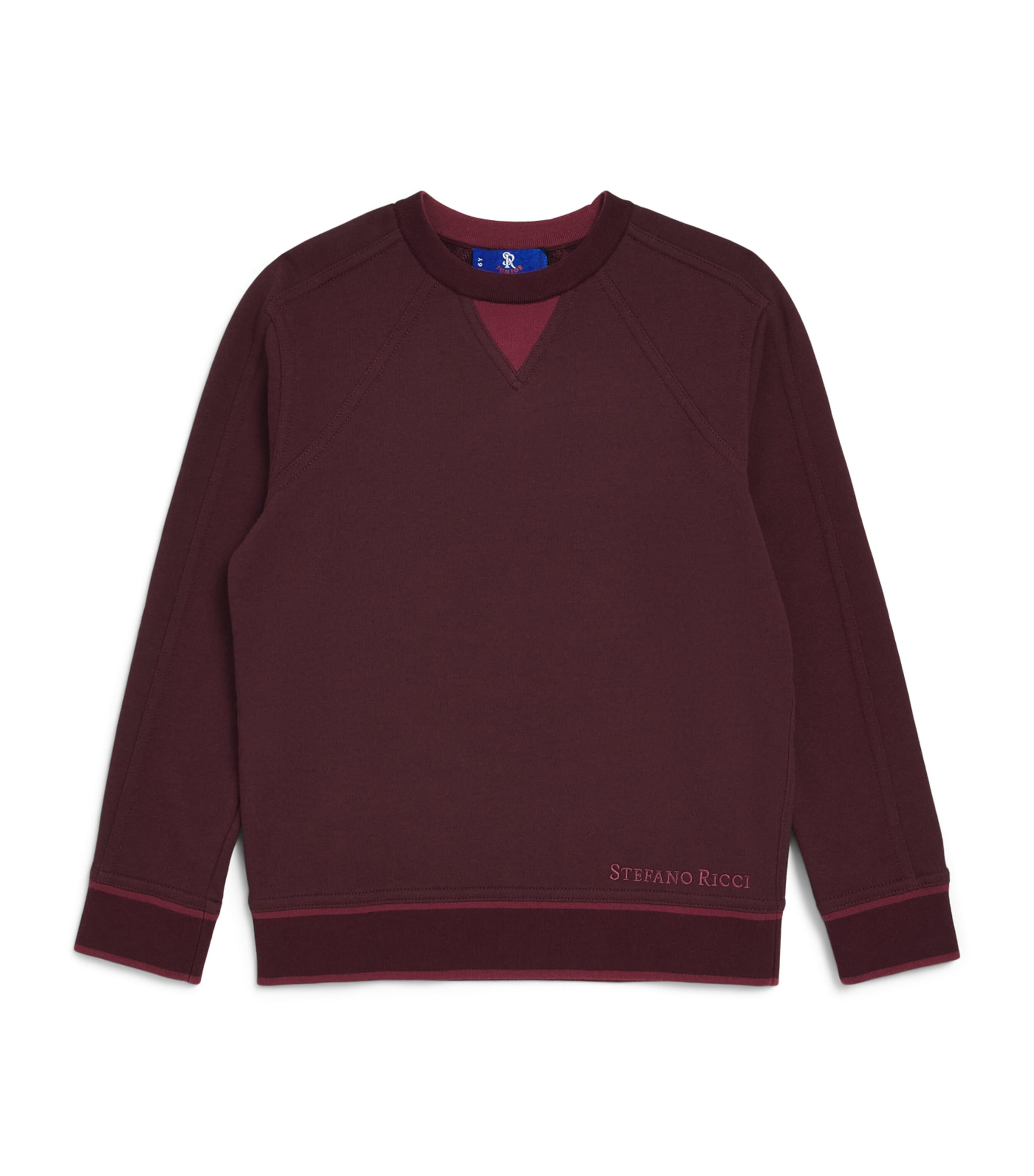 Stefano Ricci Kids Cotton-Cashmere Crew-Neck Sweatshirt (4-16 Years) Image 1
