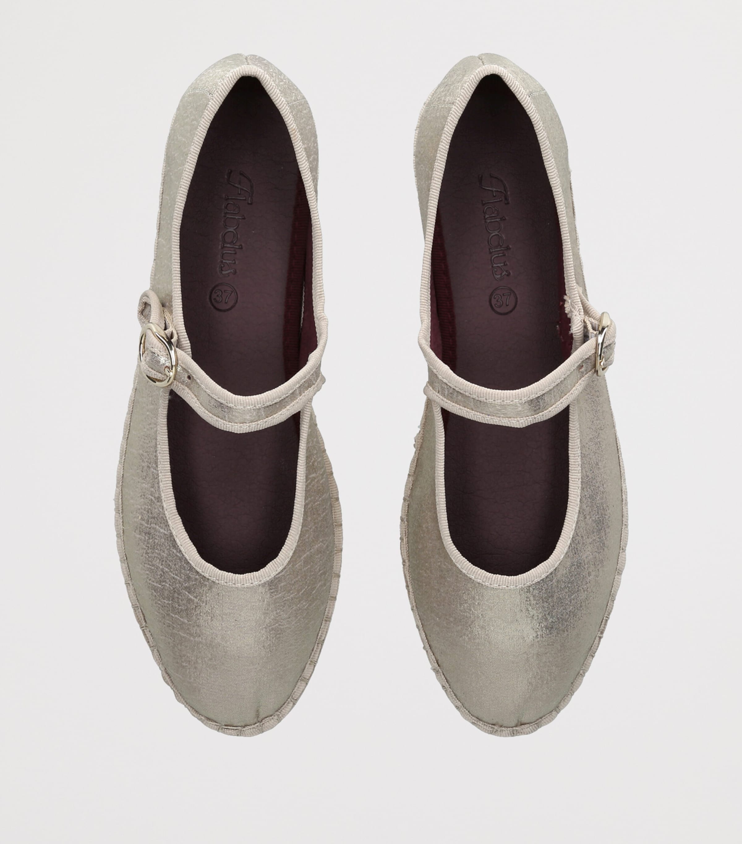 Flabelus Flor Mary Jane Flats Champagne Image 3