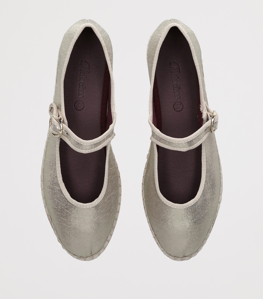 Flabelus Flor Mary Jane Flats Champagne Image 3