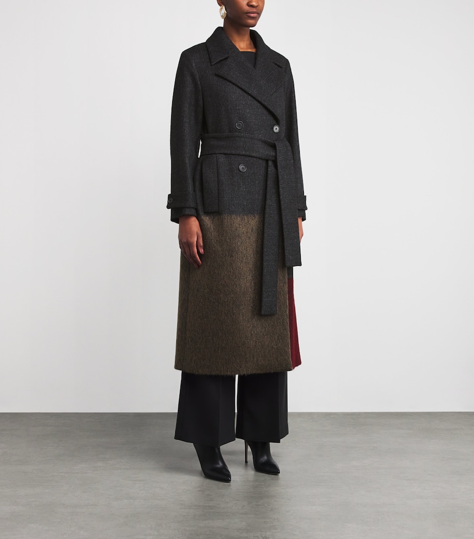 Wool-Blend Merton Overlay Coat SMOKE COMBO Image 3