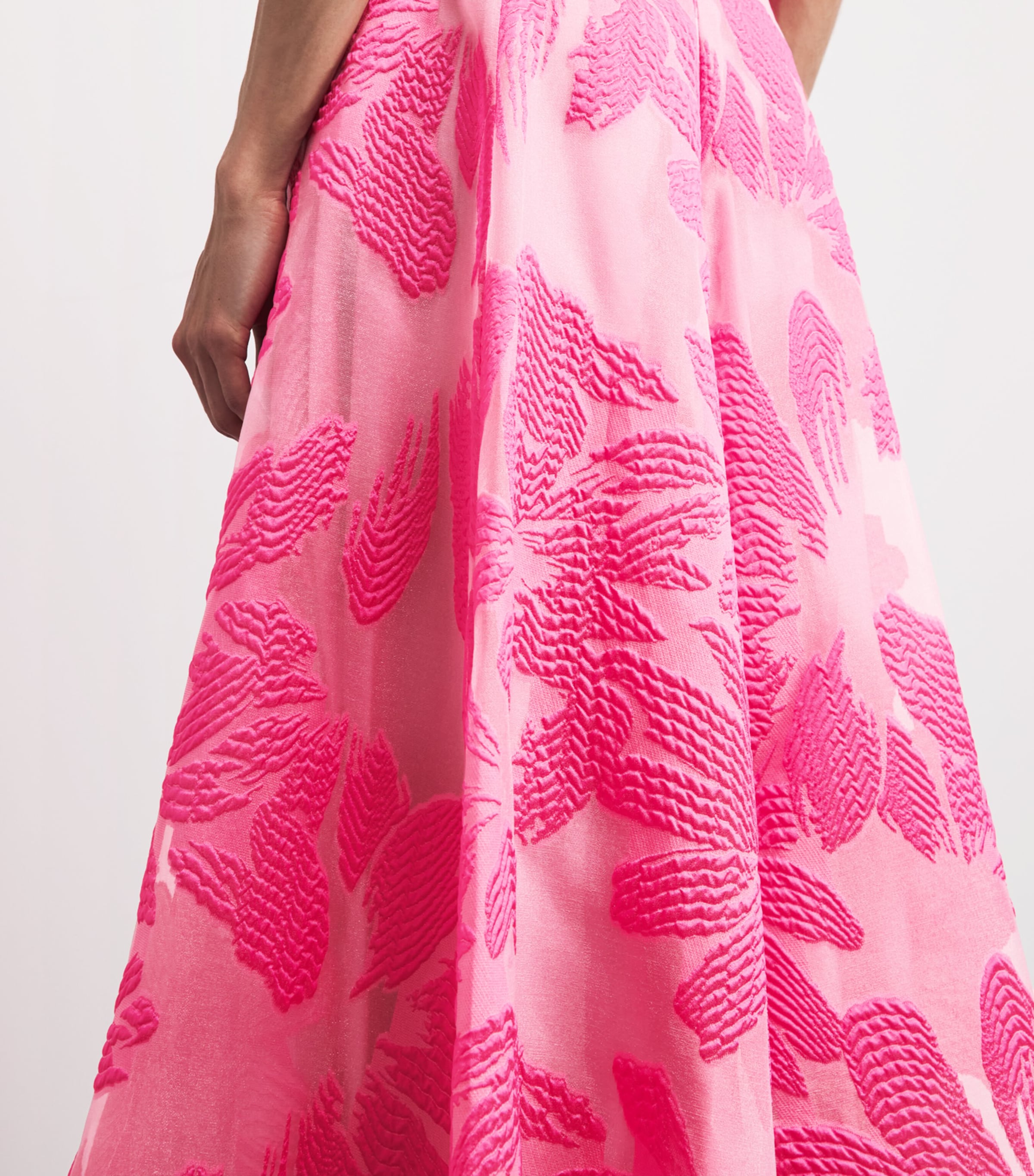 Talbot Runhof Womens Fil Coupé Draped Gown Azalea Image 5