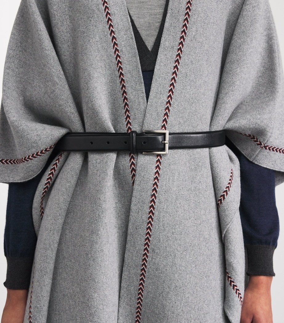 Cashmere Kawk Poncho Q25974 LIGHT GREY Image 3