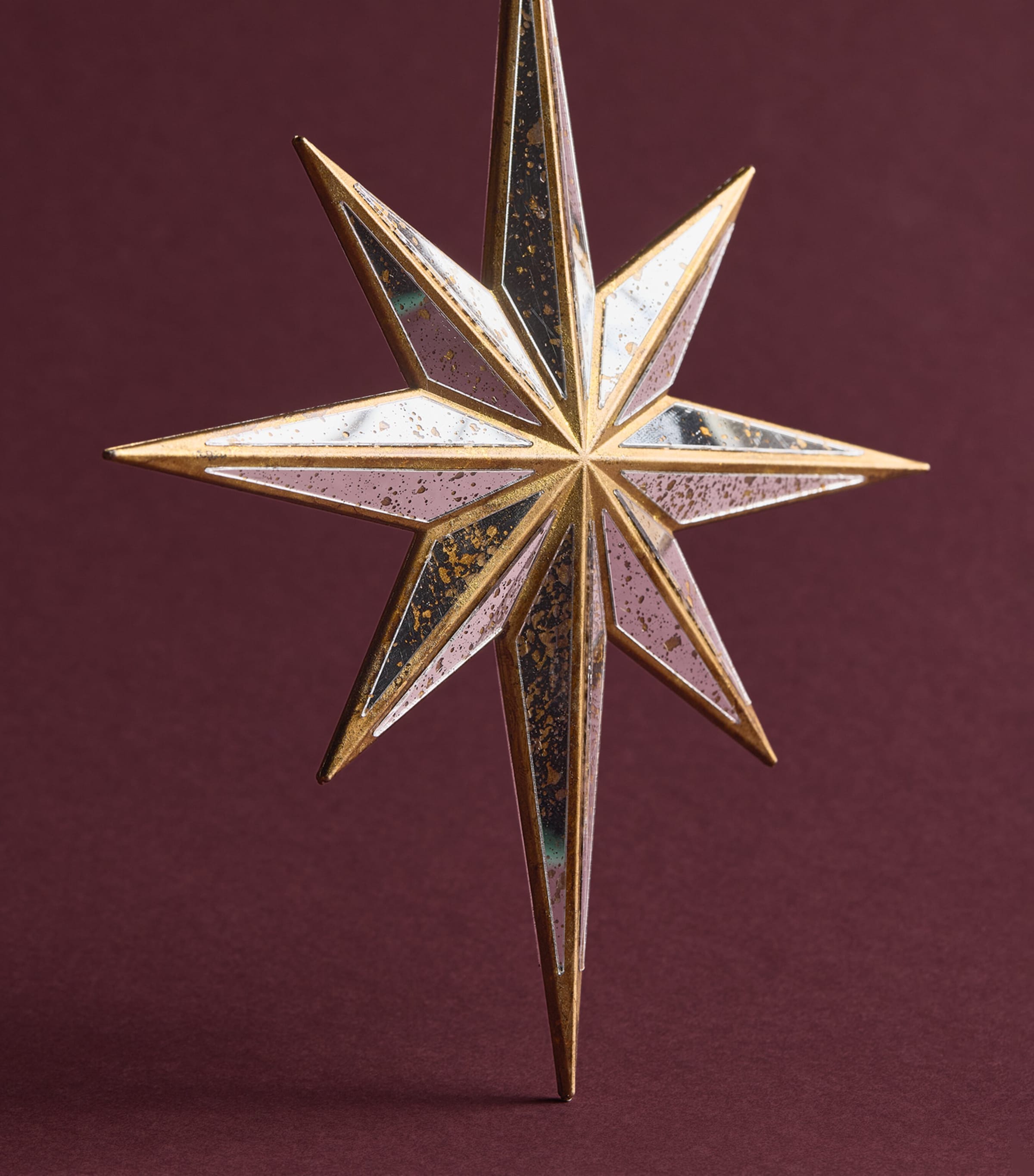 Shishi Mirror Star Tree Decoration Silver Image 2