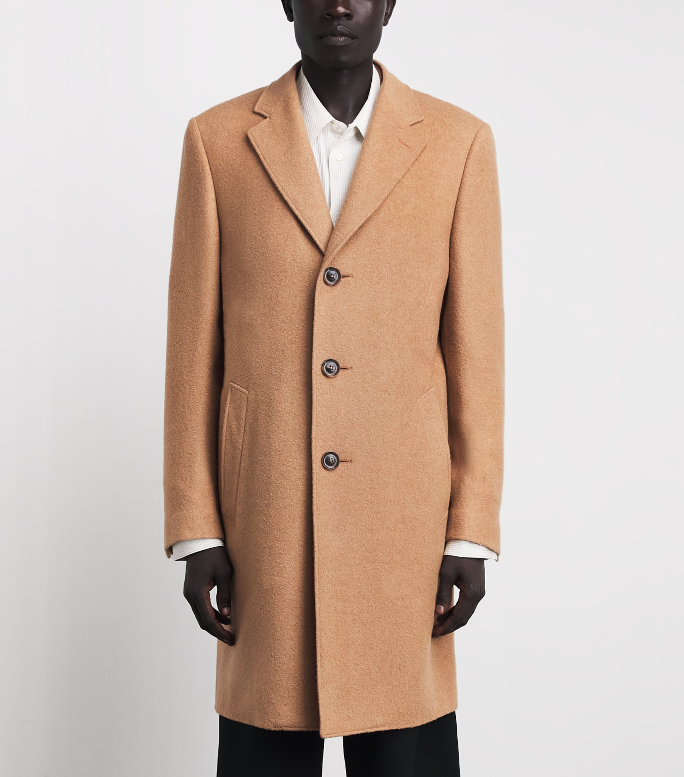 Canali Mens Cashmere-Silk Overcoat Image 4