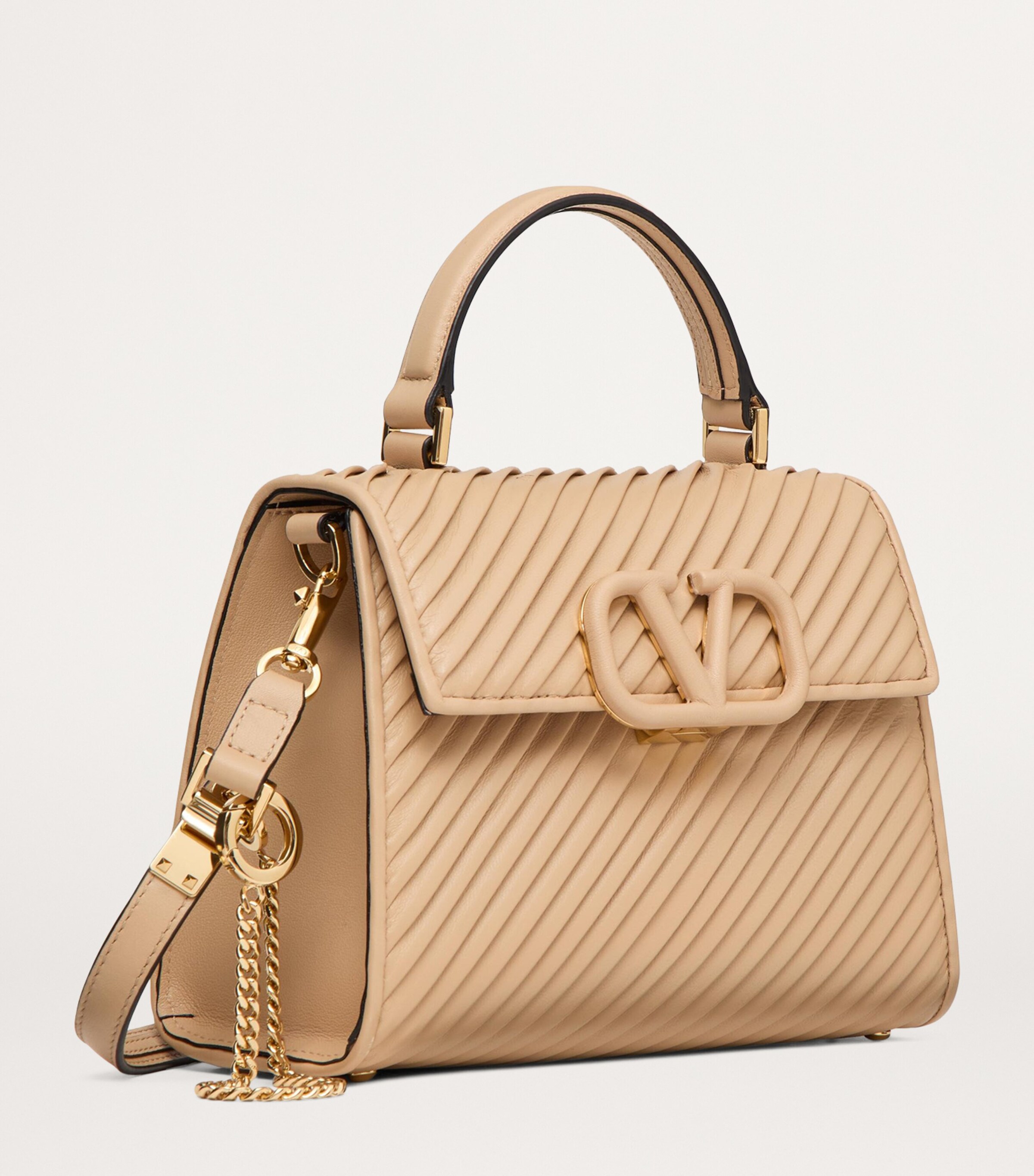 Valentino Garavani Small Lambskin VSLING Top-Handle Bag