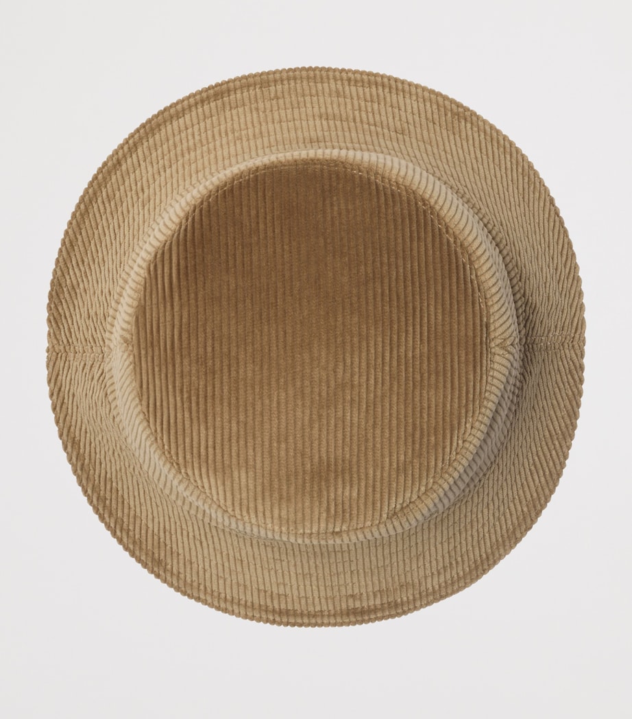 Corduroy Knight Stamp Bucket Hat SWEEP BEIGE Image 2