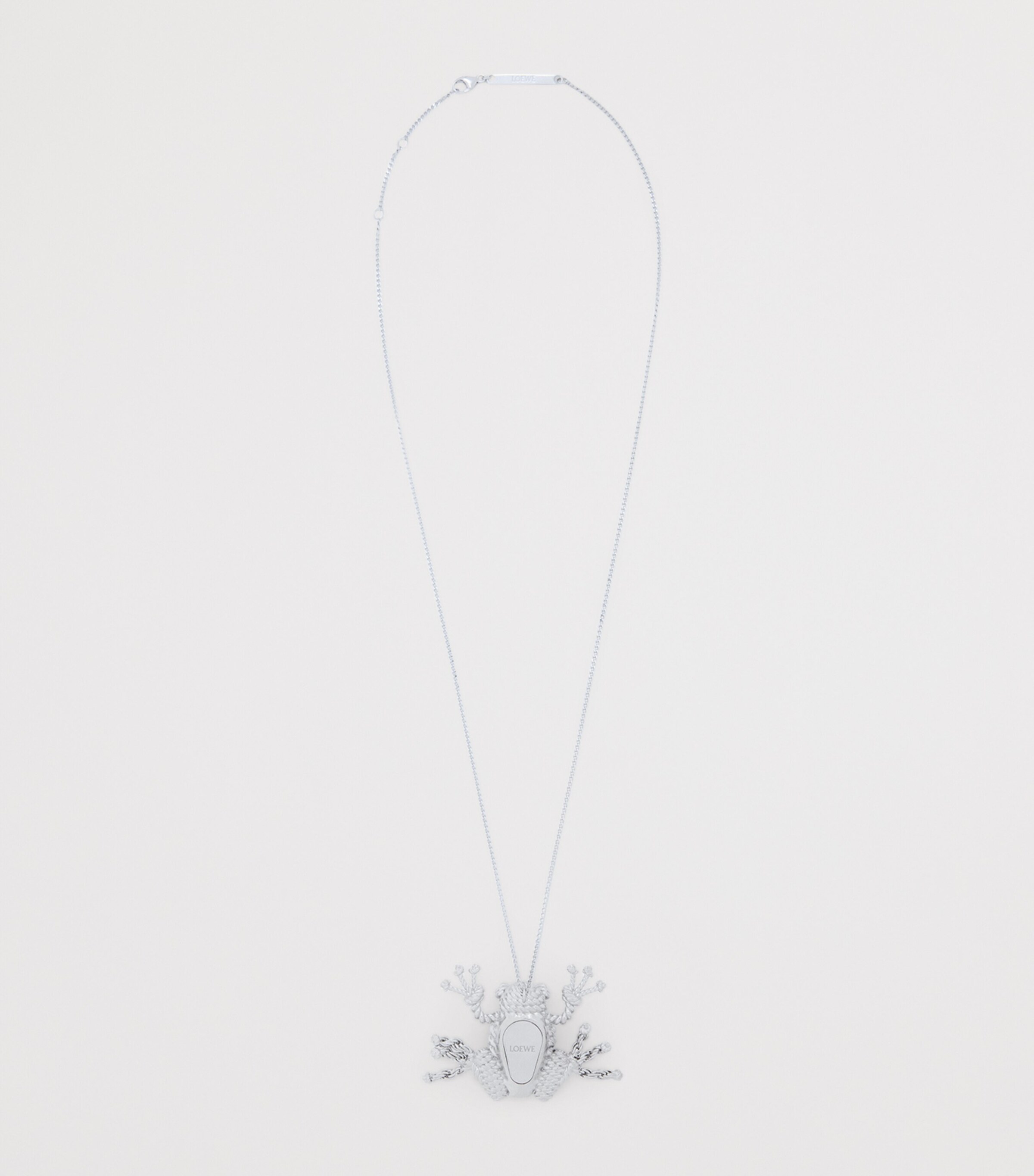 LOEWE Rope Frog Necklace Silver Image 2