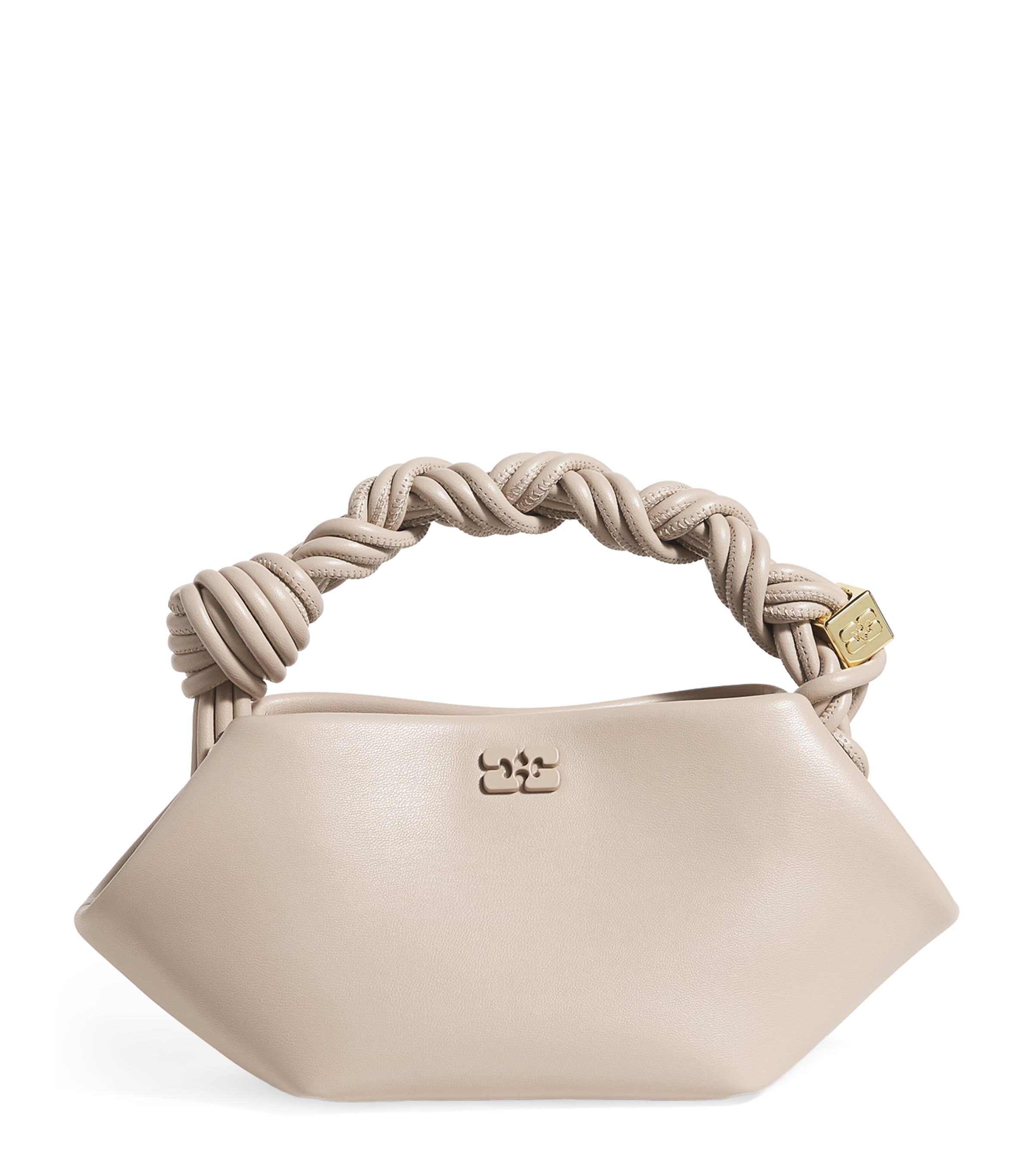 GANNI Mini Bou Top-Handle Bag Oyster Gray Image 1