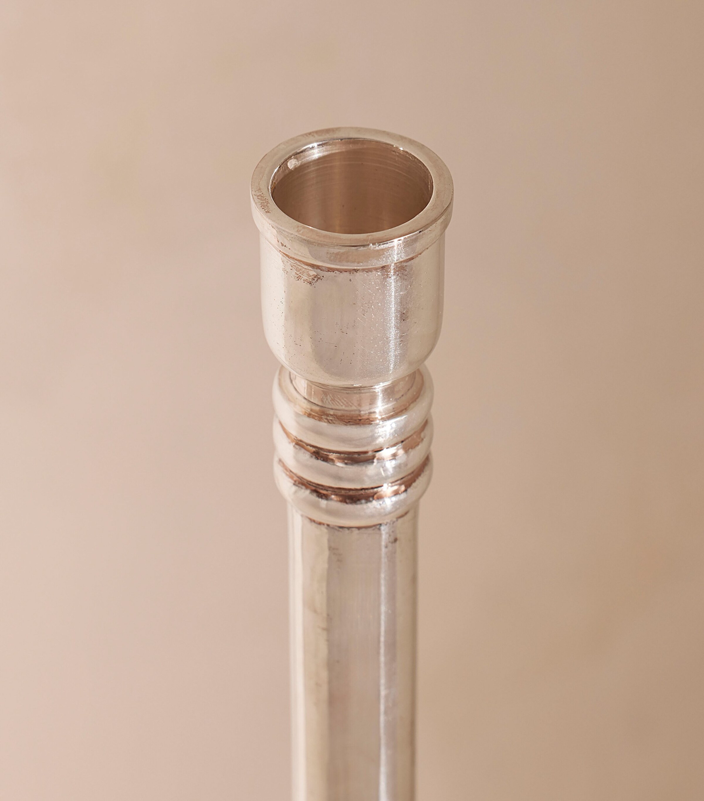 Medium Silver-Plated Stiden Candlestick (27cm) NO COLOUR Image 7